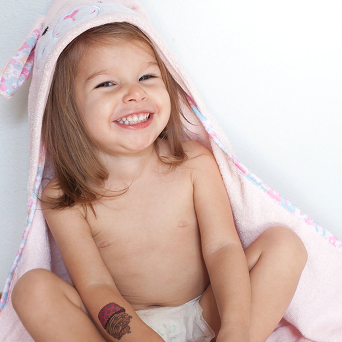 Baby Plush Terry Hooded Bath Towel - Beatrice The Bunny