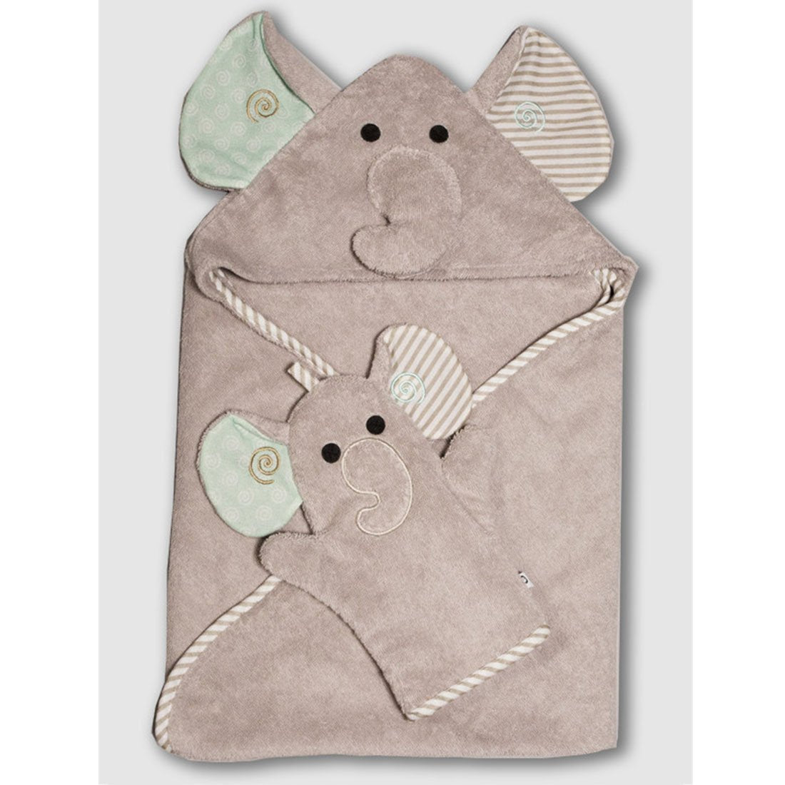 Baby Plush Terry Bath Mitt - Elle The Elephant