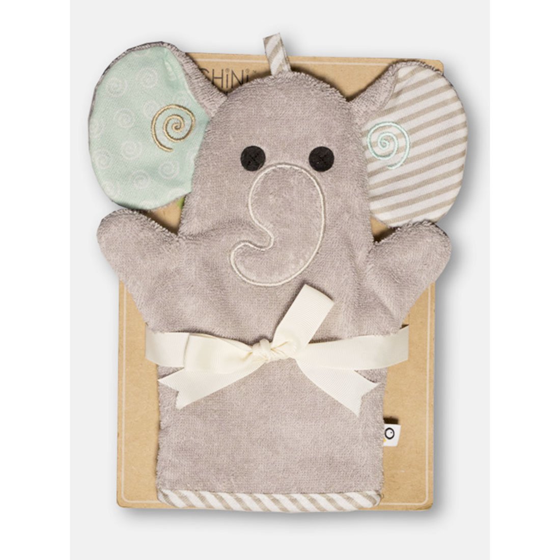 Baby Plush Terry Bath Mitt - Elle The Elephant
