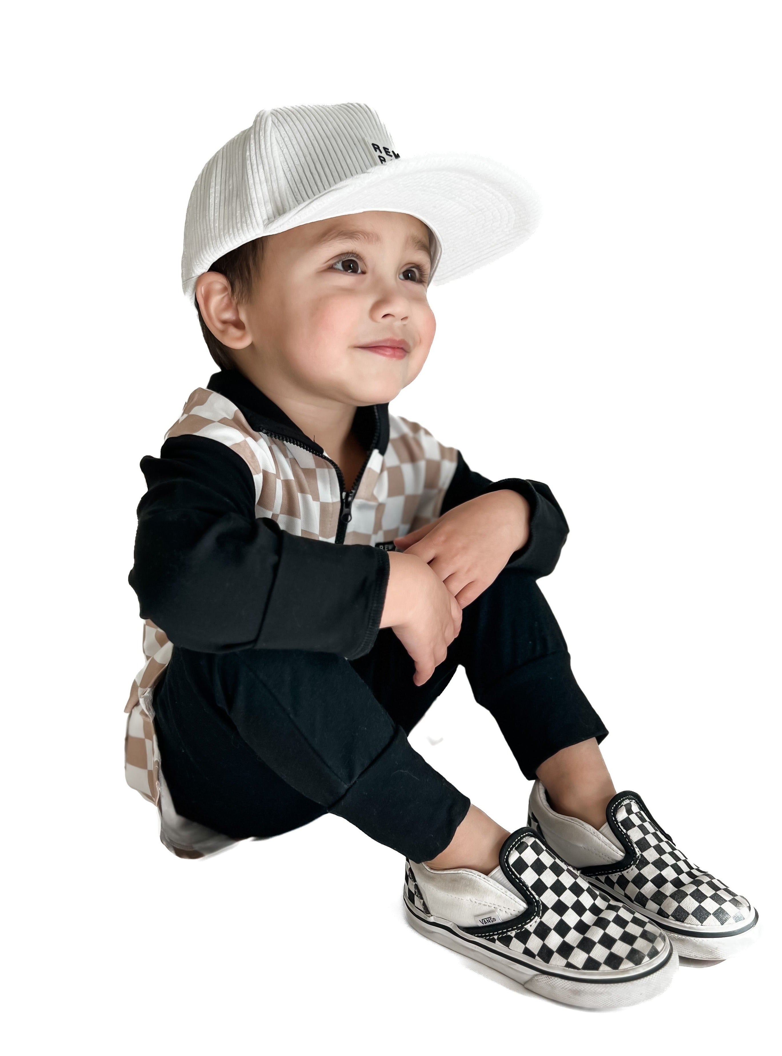 Bamboo Checkered Color Block Pullover