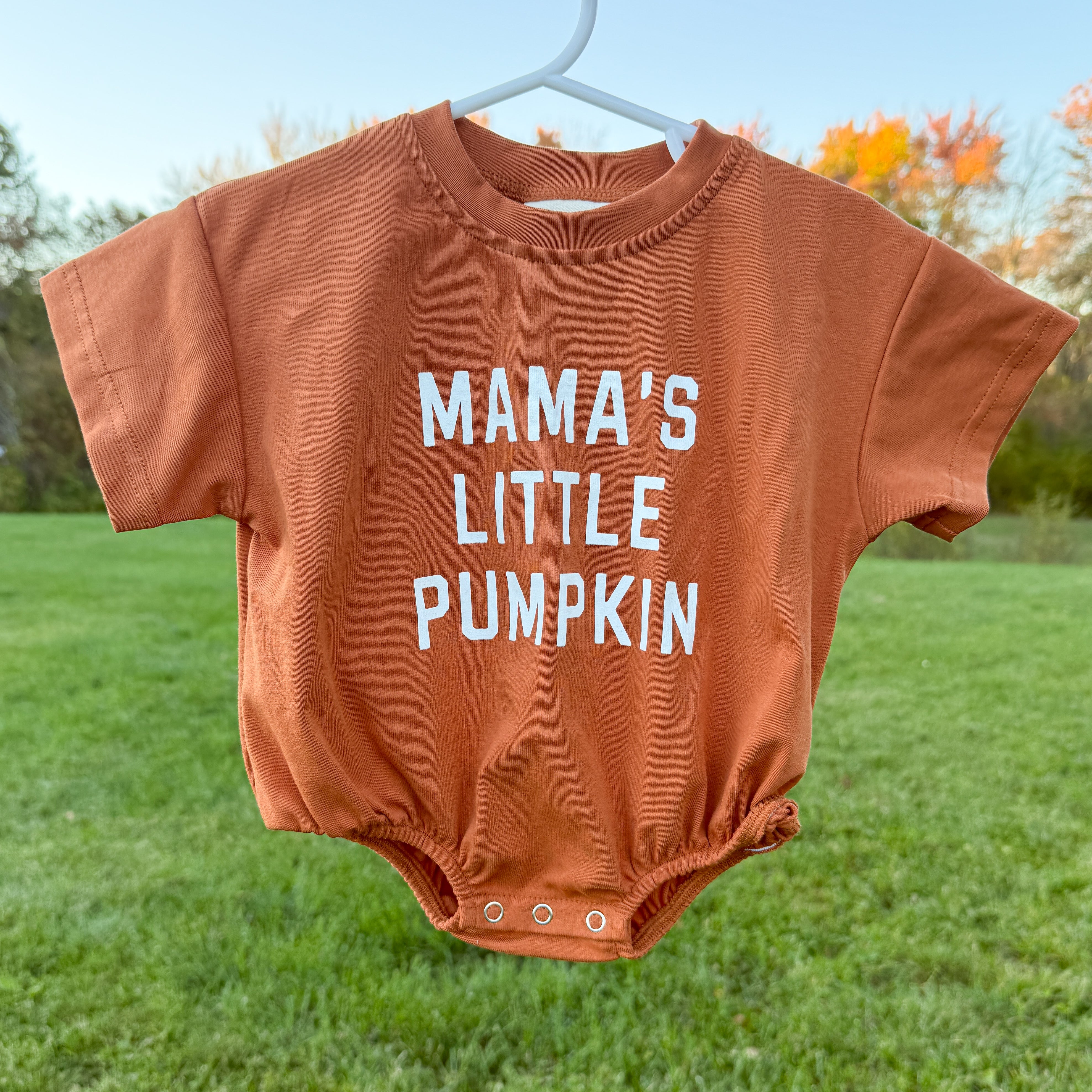 Mama’s Little Pumpkin T-shirt Bubble Romper