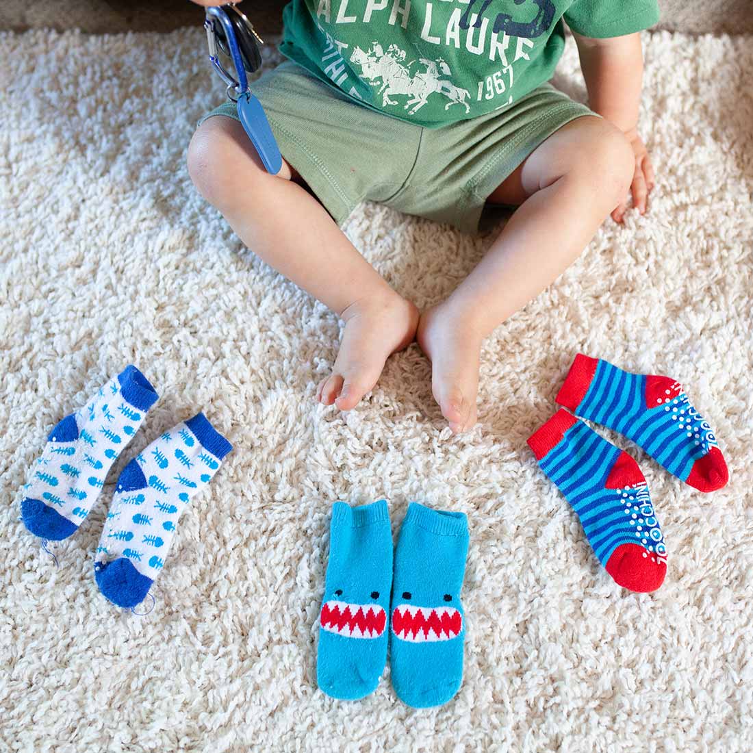 Baby/toddler Terry Socks Set (3-pk) - Sherman The Shark