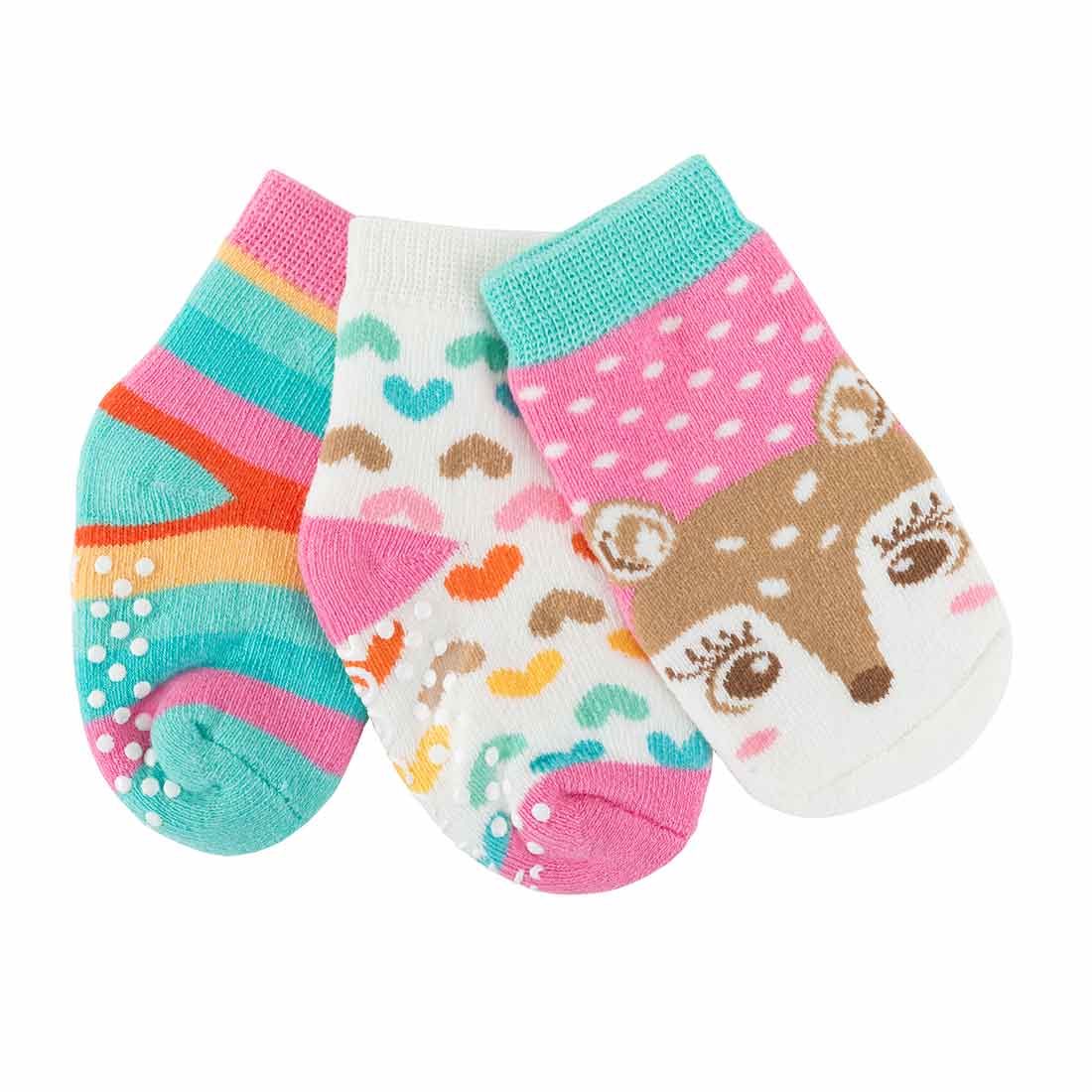Baby/toddler Terry Socks Set (3-pk) - Fiona The Fawn