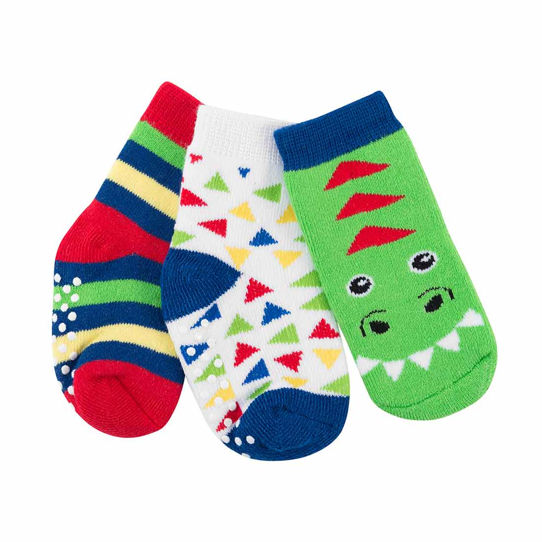 Baby/toddler Terry Socks Set (3-pk) - Devin The Dinosaur