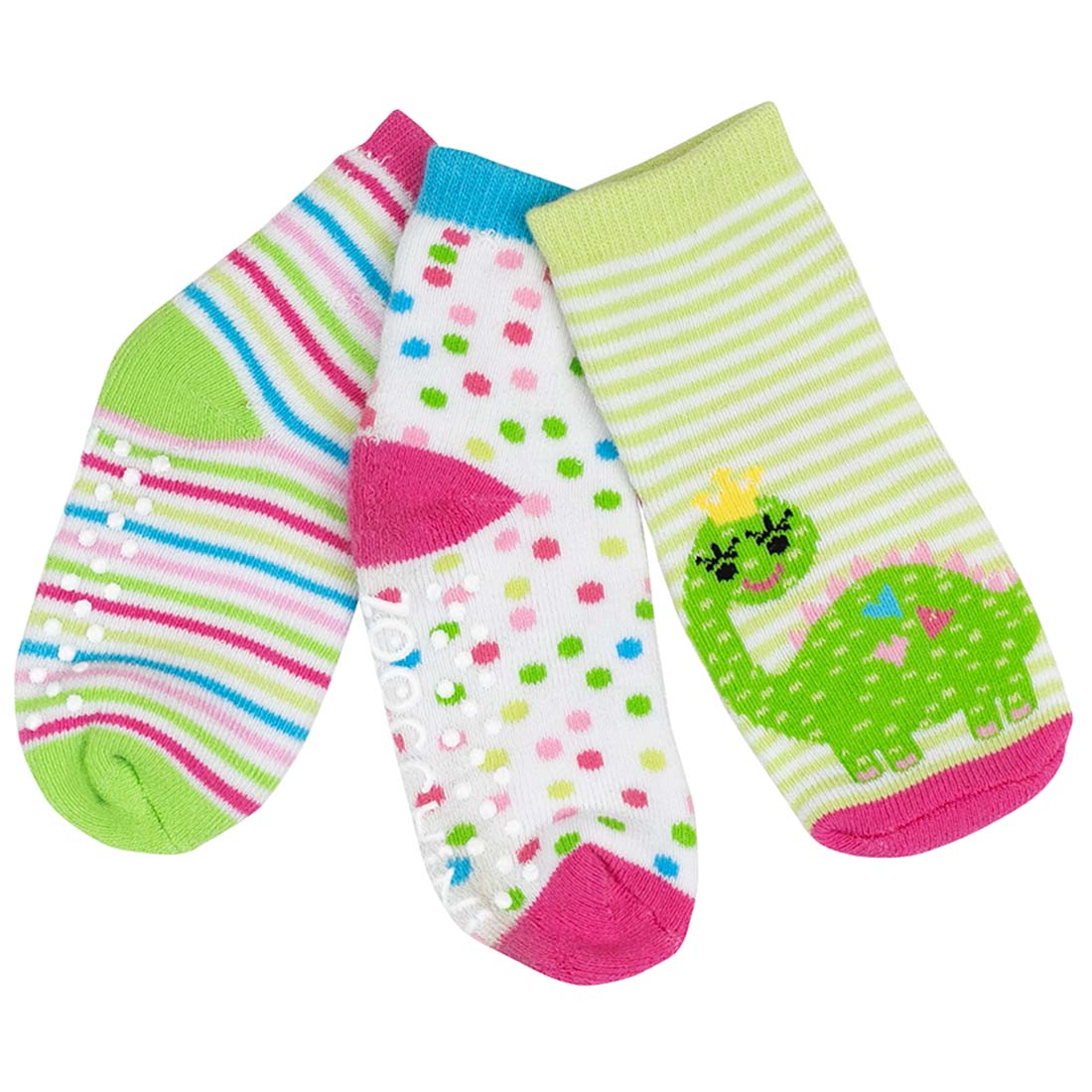 Baby/toddler Terry Socks Set (3-pk) - Dai The Dinosaur