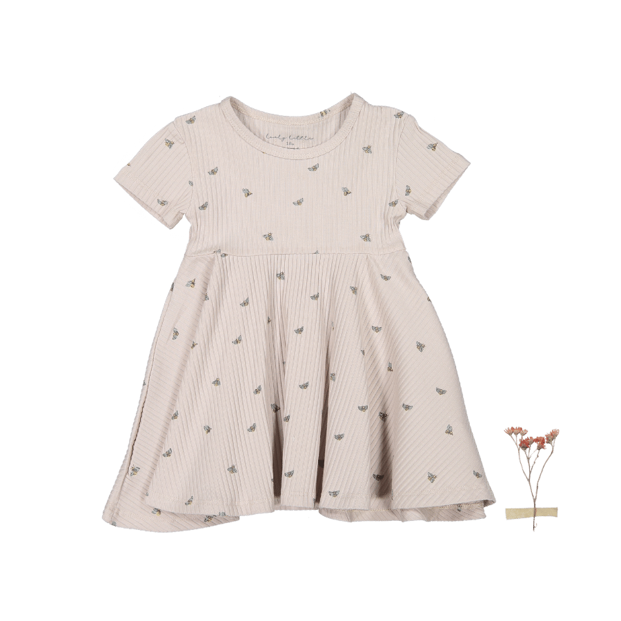 The Printed Short Sleeve Dress - Bee