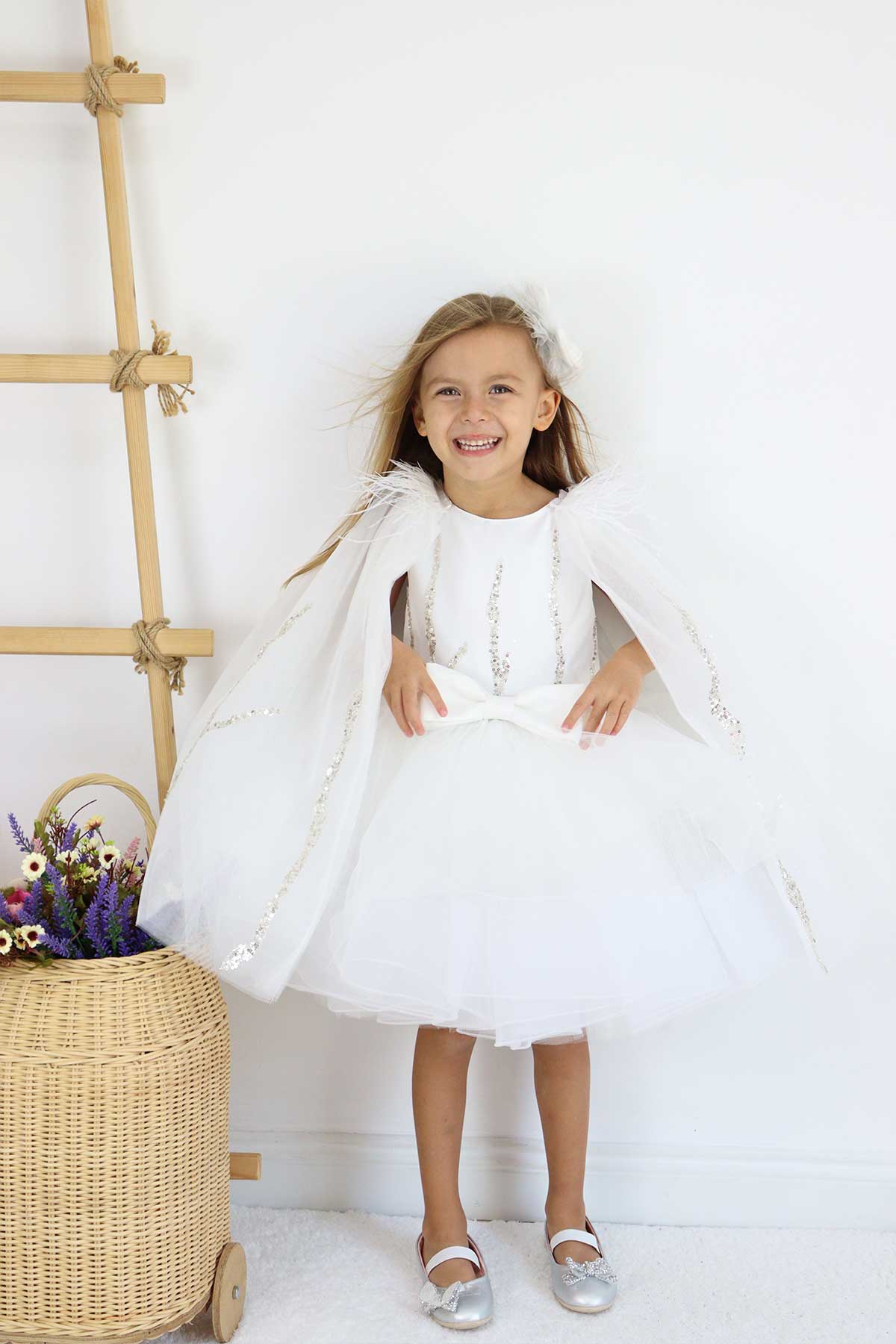Alessandra White Party Dress