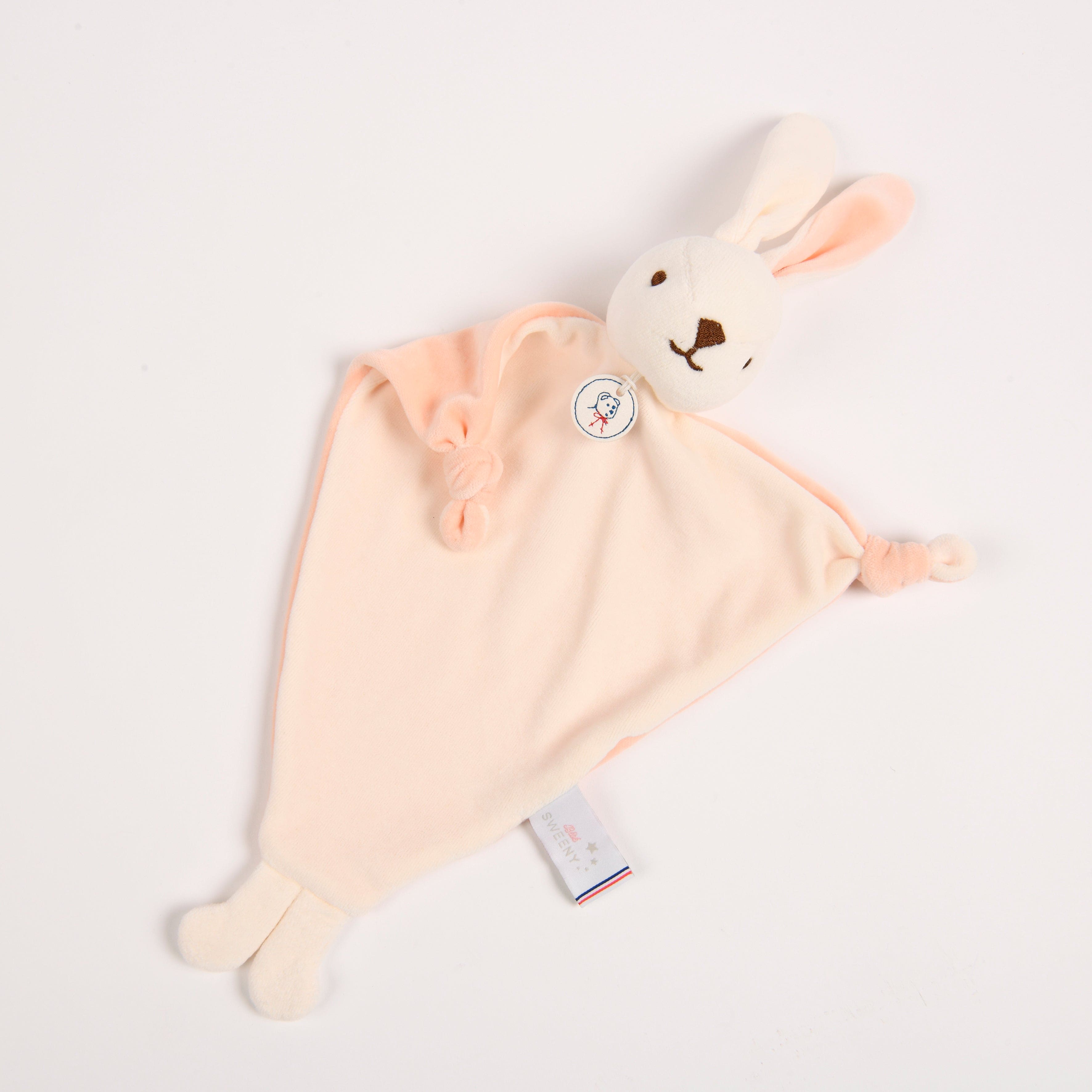 Dou Dou | Pink Velour Bunny (27cm) | Made In France
