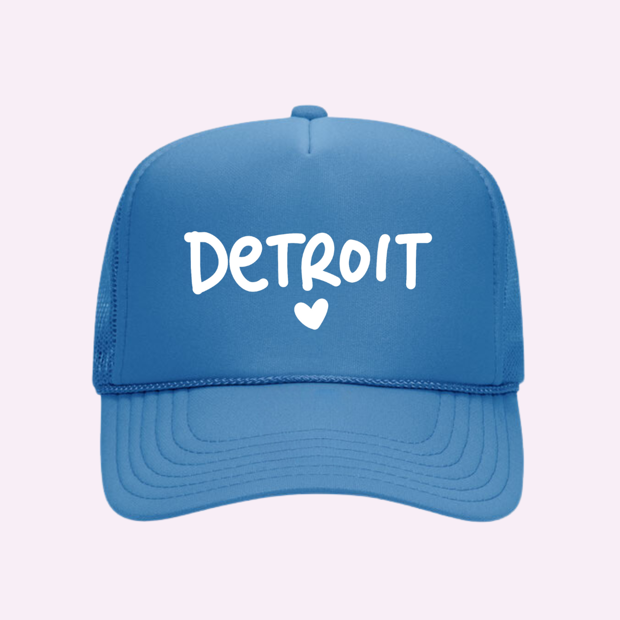 I Love Detroit ♡ Printed Trucker Hat