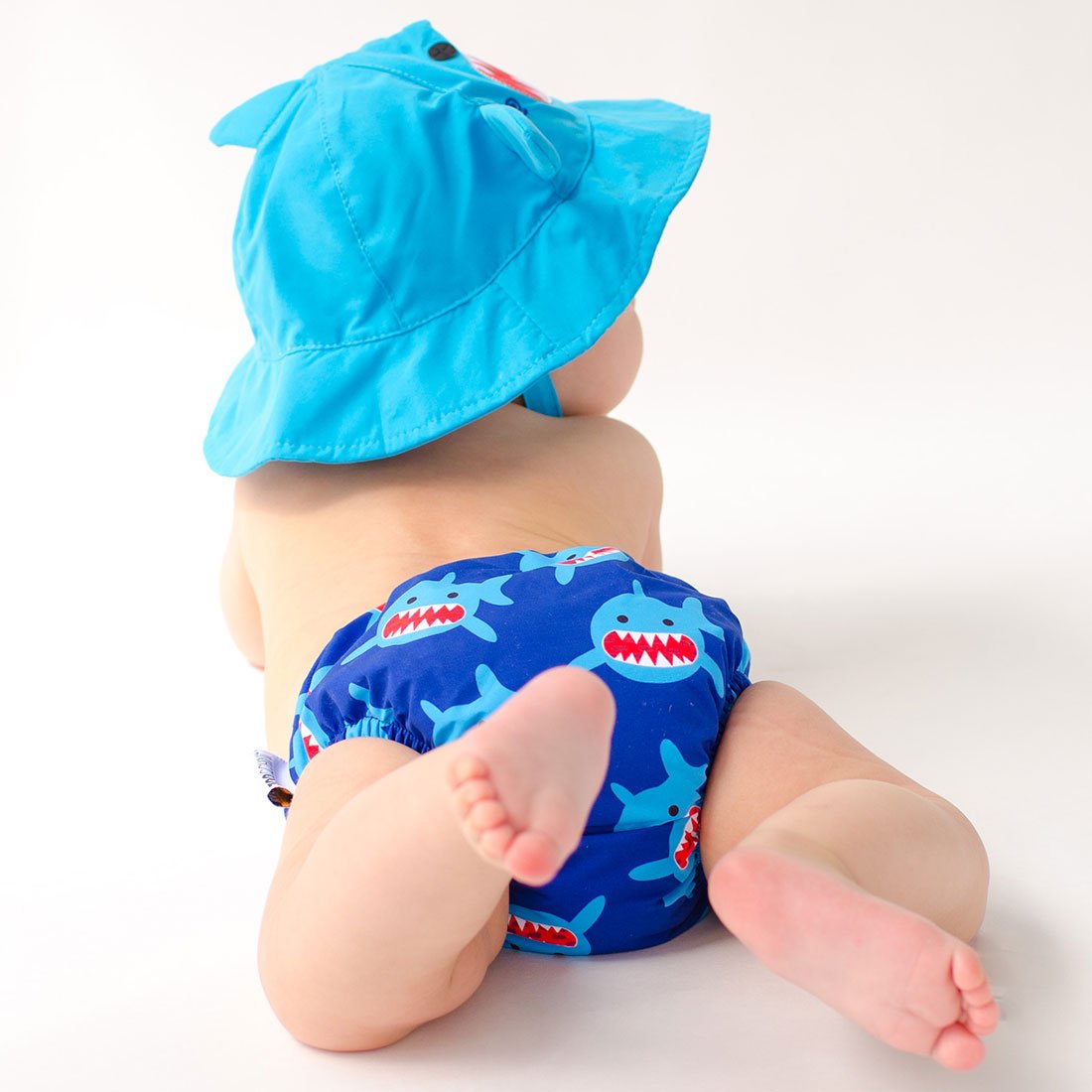 Baby Swim Diaper & Sun Hat Set - Sherman The Shark