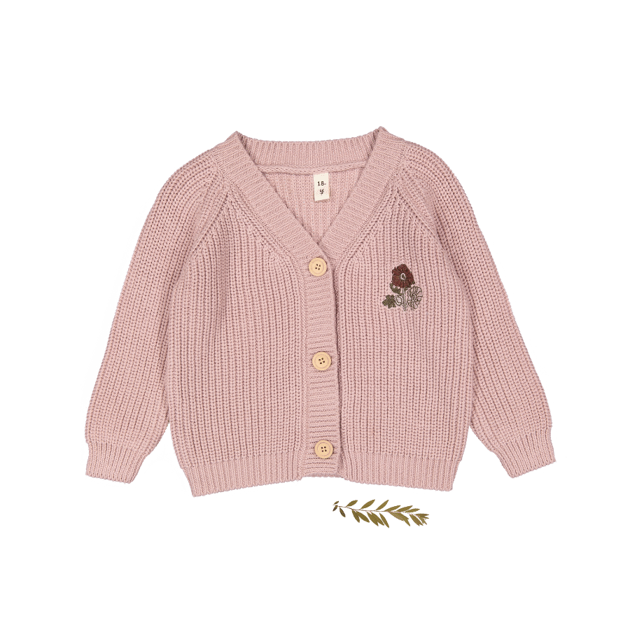 The Chunky Knit Cardigan - Ava Mauve