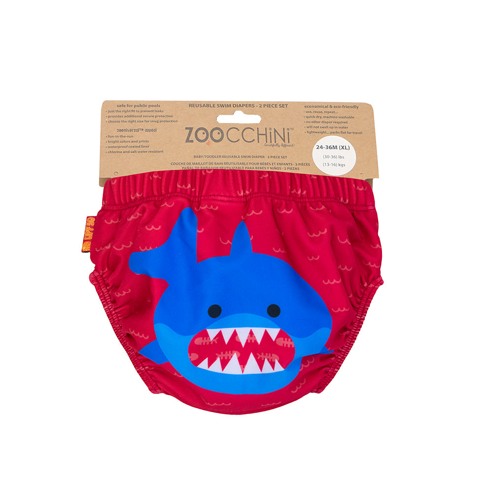 Baby/toddler Reuseable Swim Diaper Set (2 Pcs) - Sherman The Shark