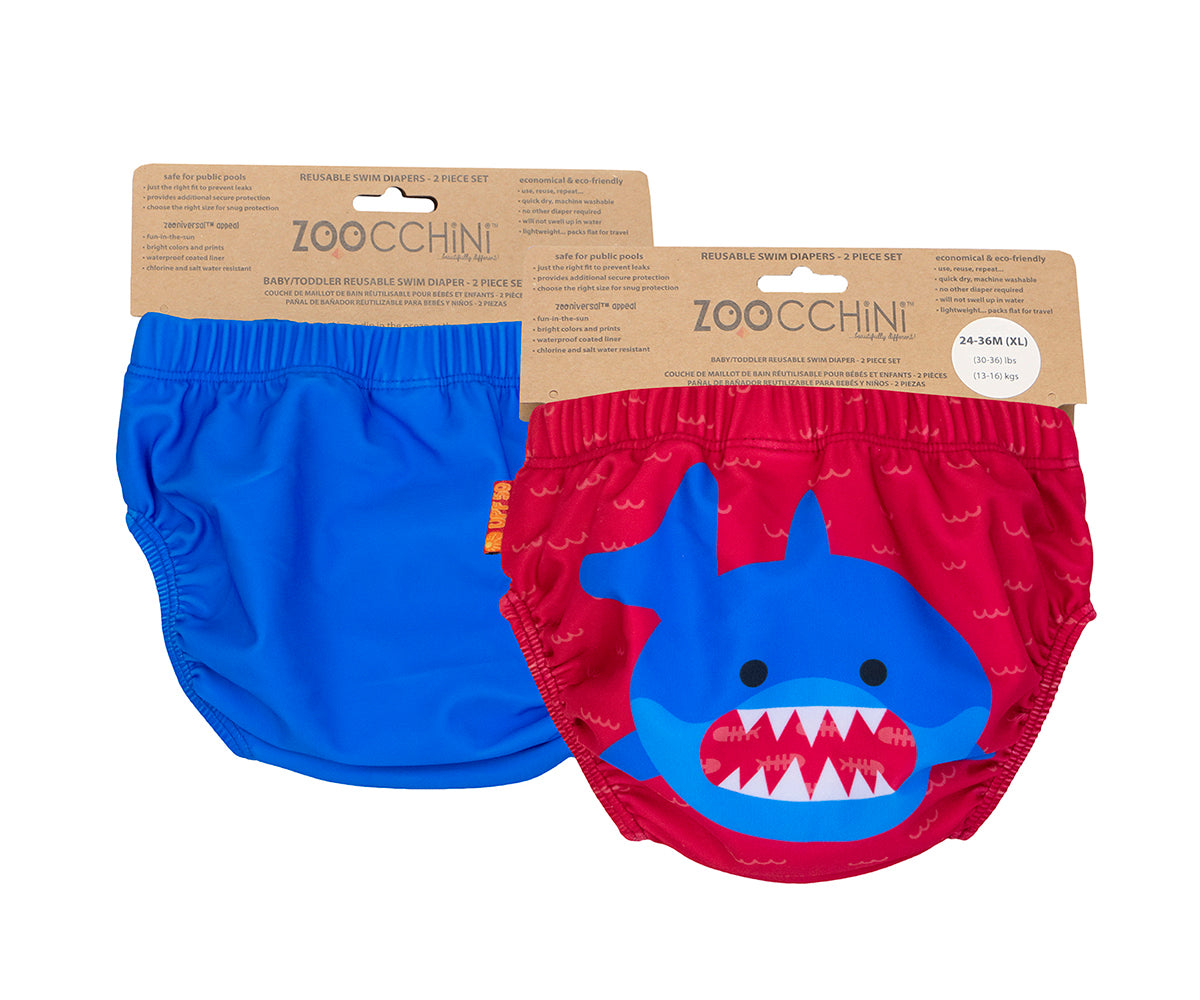 Baby/toddler Reuseable Swim Diaper Set (2 Pcs) - Sherman The Shark