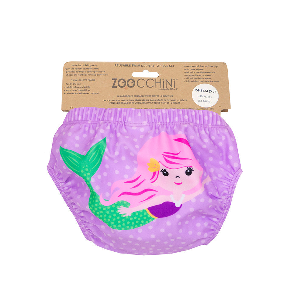 Baby/toddler Reuseable Swim Diaper Set (2 Pcs) - Mia The Mermaid