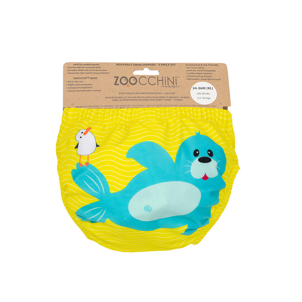 Baby/toddler Reuseable Swim Diaper Set (2 Pcs) - Sydney The Seal