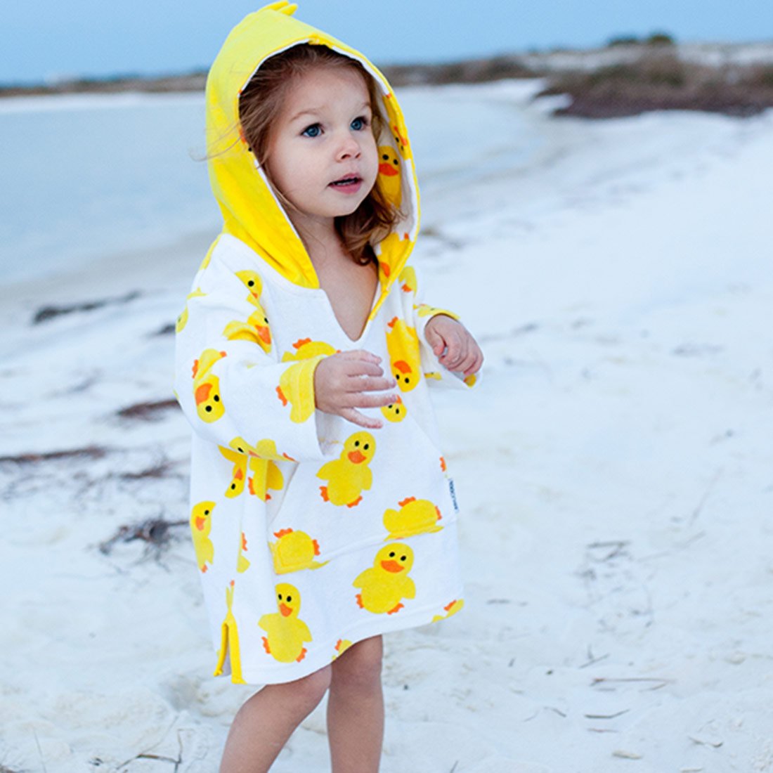 Baby Terry Swim Coverup - Puddles The Duck