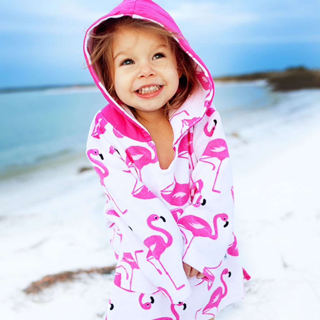 Baby Terry Swim Coverup - Franny The Flamingo