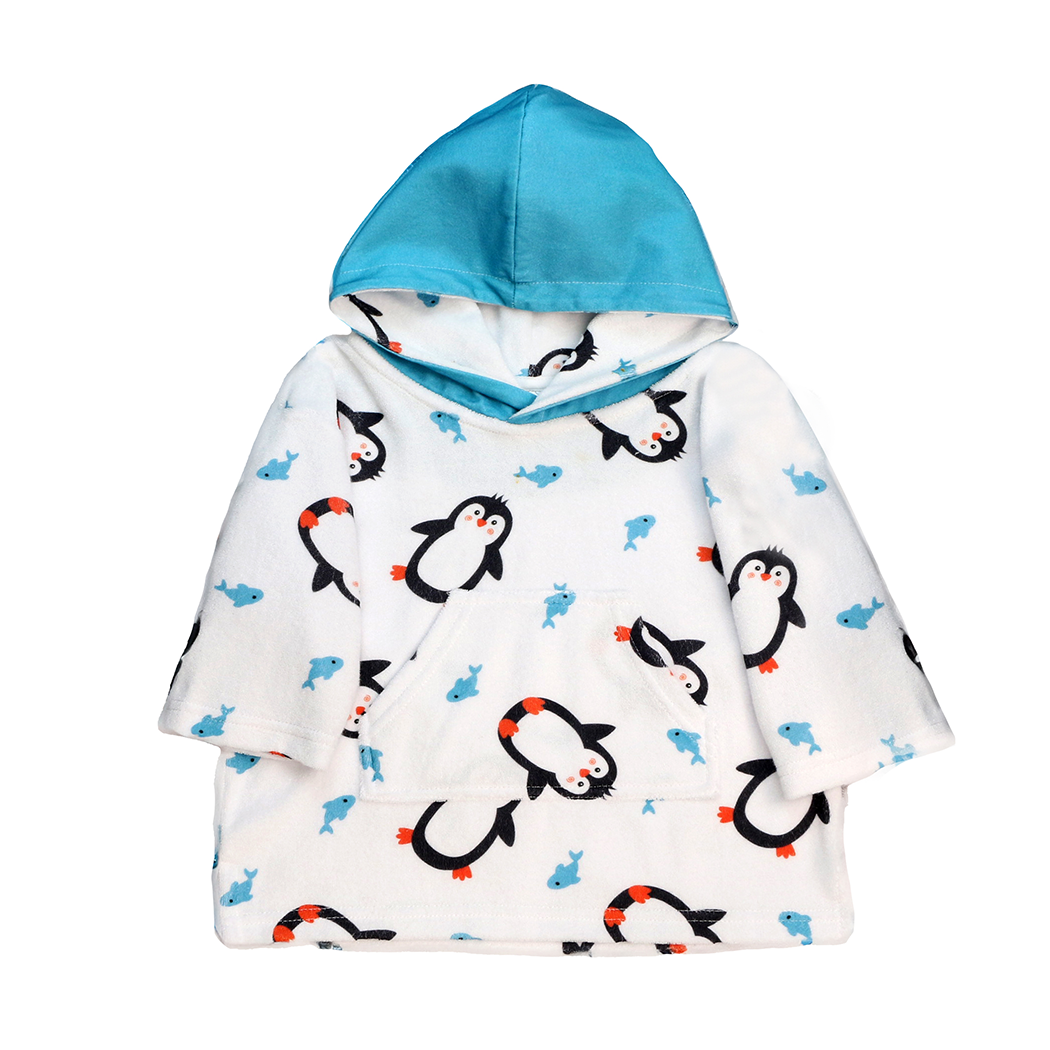 Baby Terry Swim Coverup - Parker The Penguin **pre-order (orders Will Ship In Full Early March '25)**