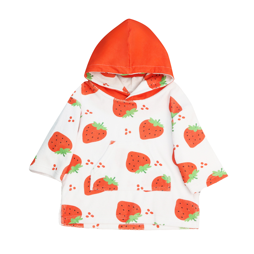 Baby Terry Swim Coverup - Strawberry **pre-order (orders Will Ship In Full Early March '25)**
