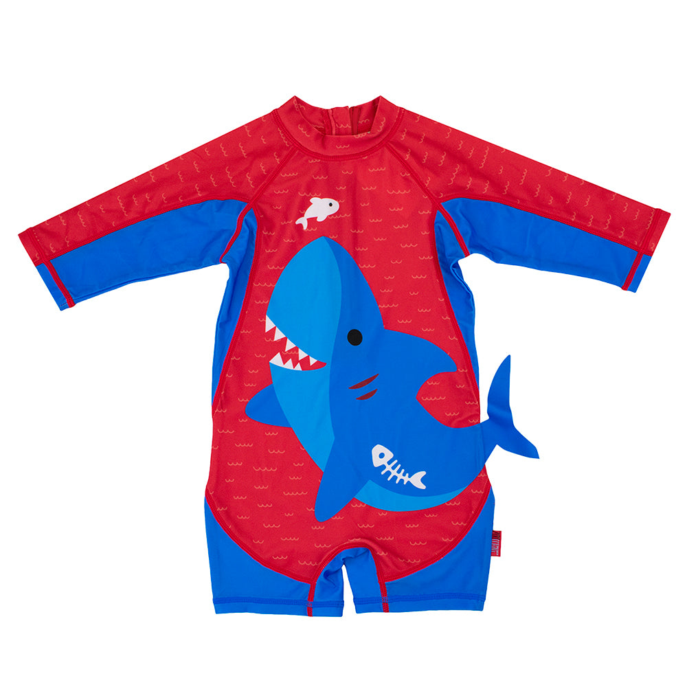 Baby/toddler Rash Guard One Piece Swimsuit - Sherman The Shark