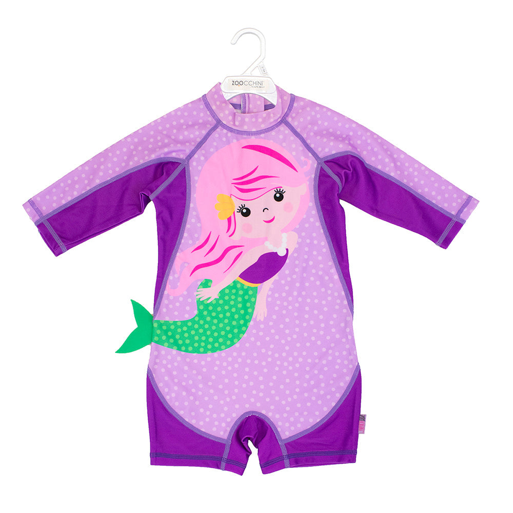 Baby/toddler Rash Guard One Piece Swimsuit - Mia The Mermaid