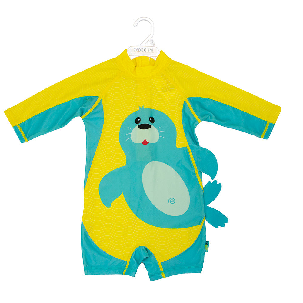 Baby/toddler Rash Guard One Piece Swimsuit - Sydney The Seal