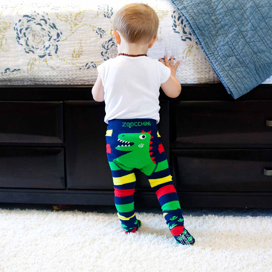 Baby/toddler Crawler Leggings & Socks Set - Devin The Dinosaur