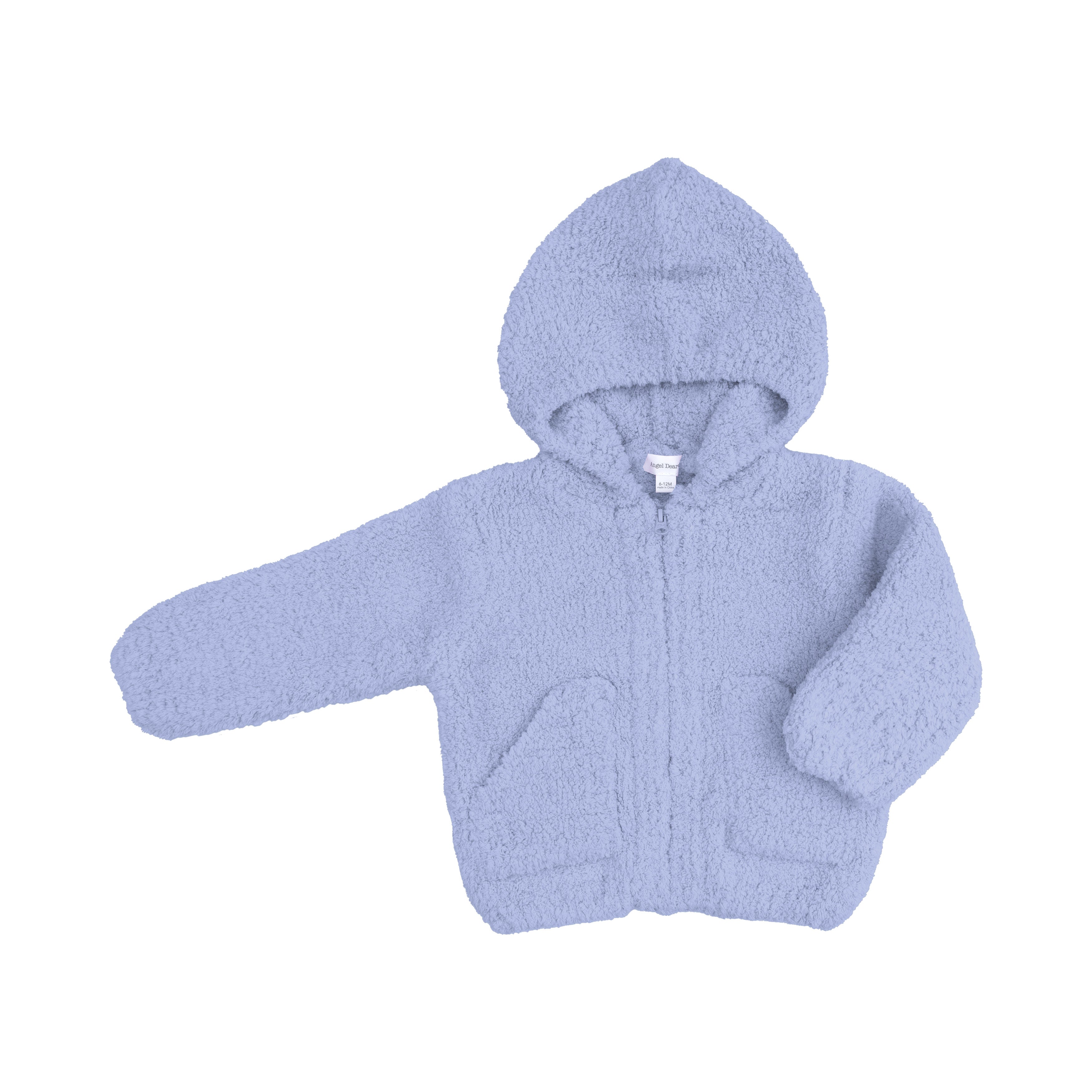 Chenille - Dusty Blue Hooded Jacket