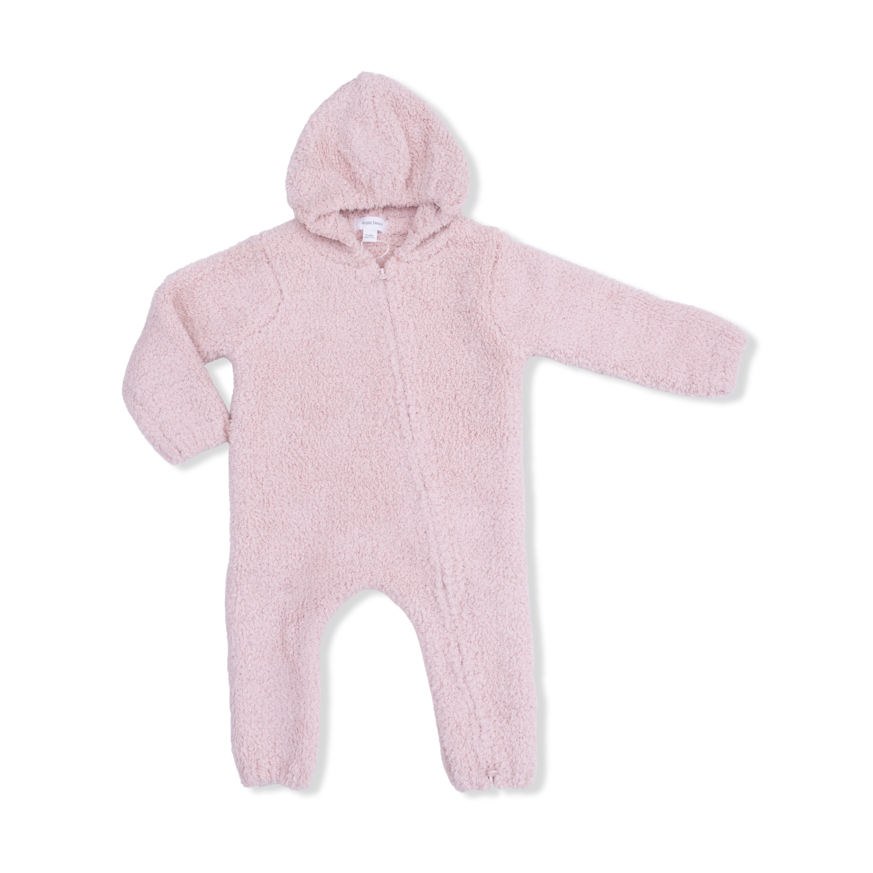 Chenille - Blush Hooded Romper