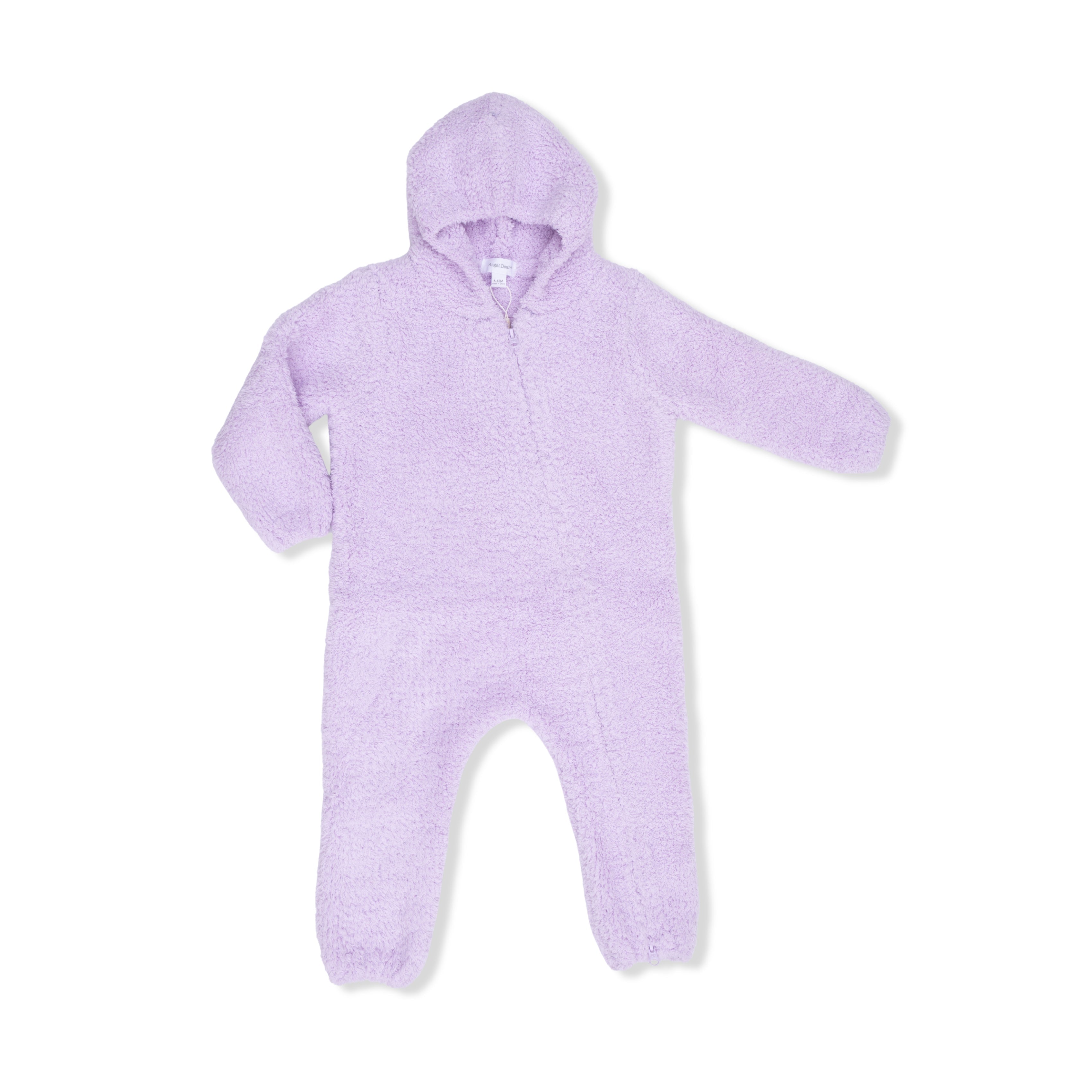 Chenille - Lavender Hooded Romper