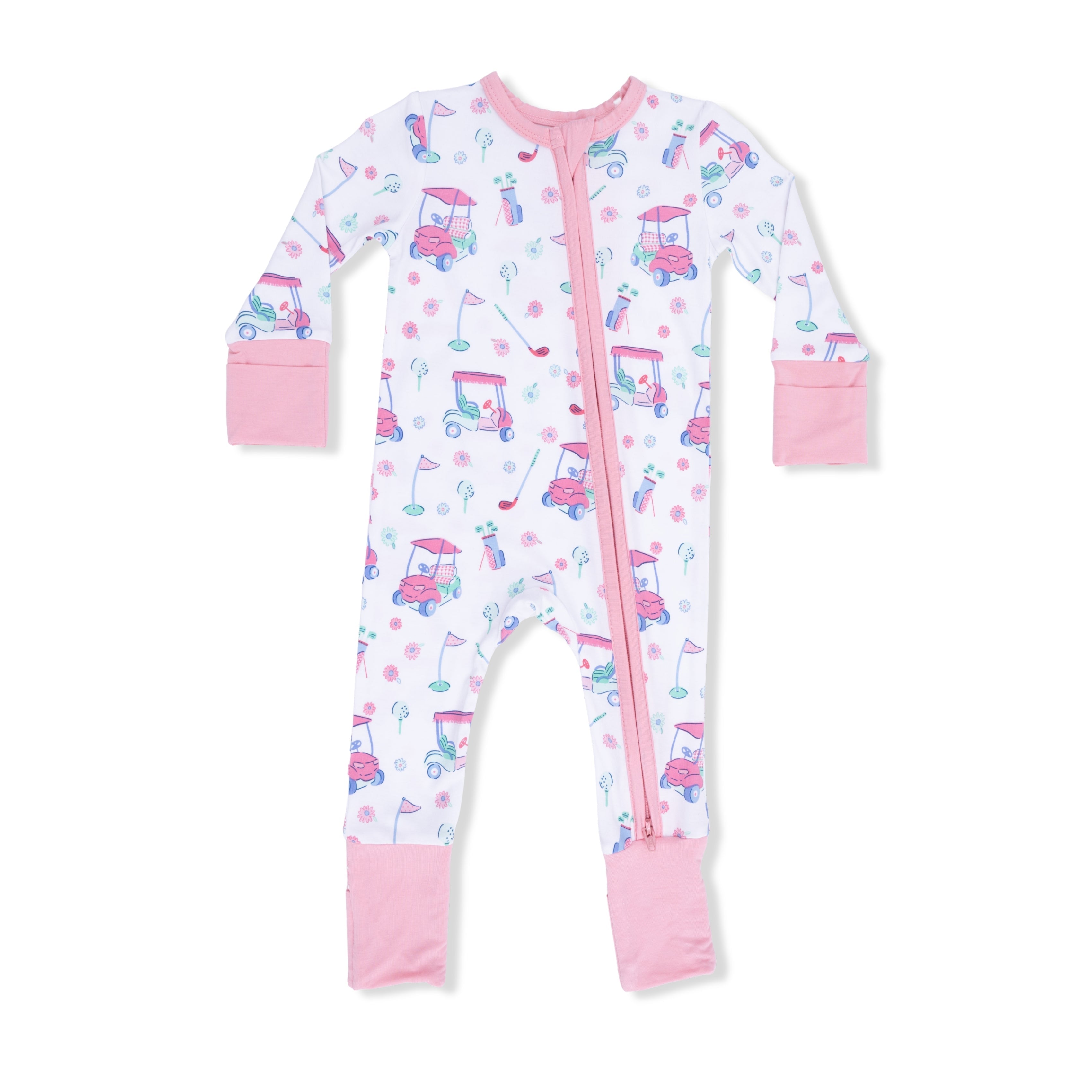 Golf Carts And Flowers - Convertible Romper