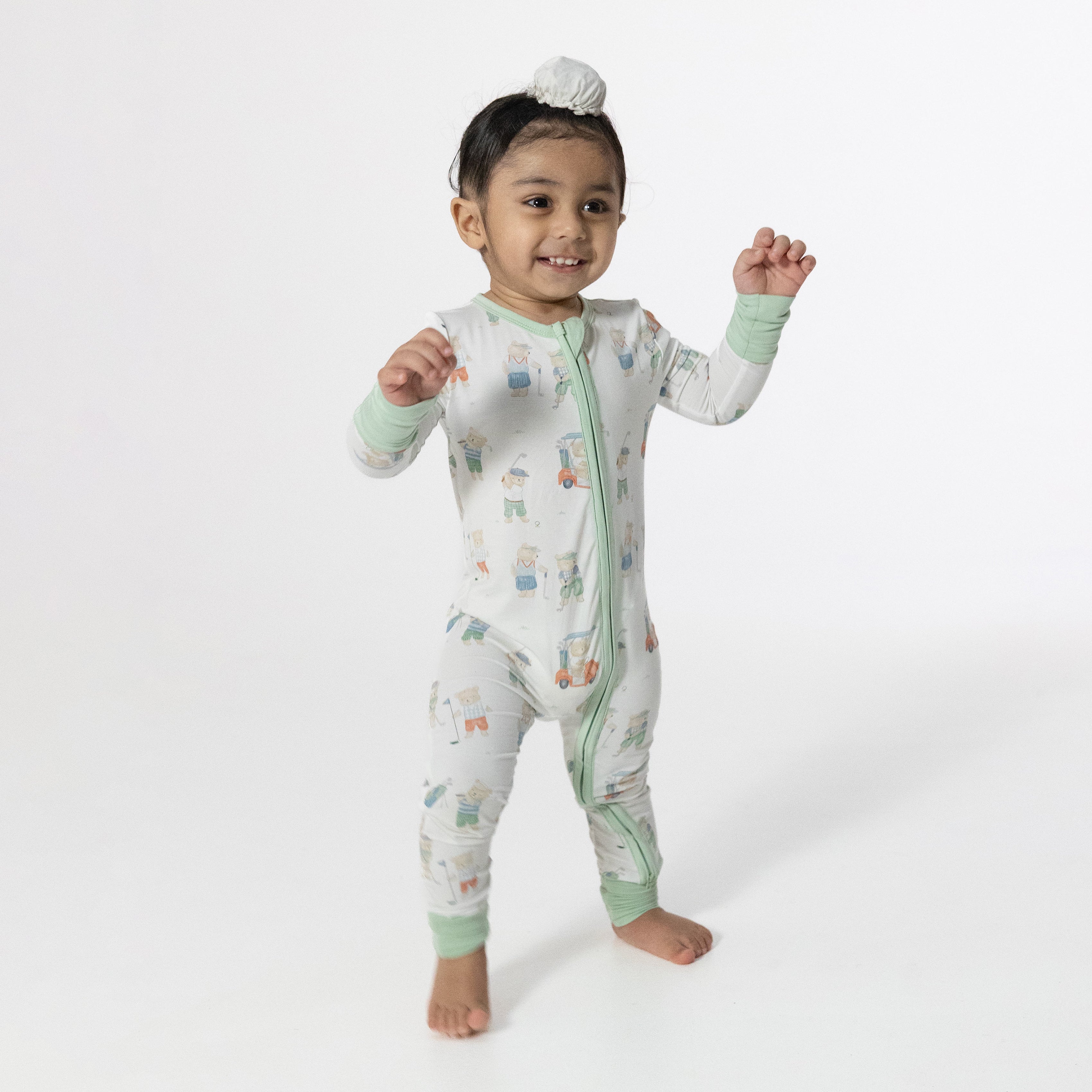 Golfing Teddy Bears - Convertible Romper