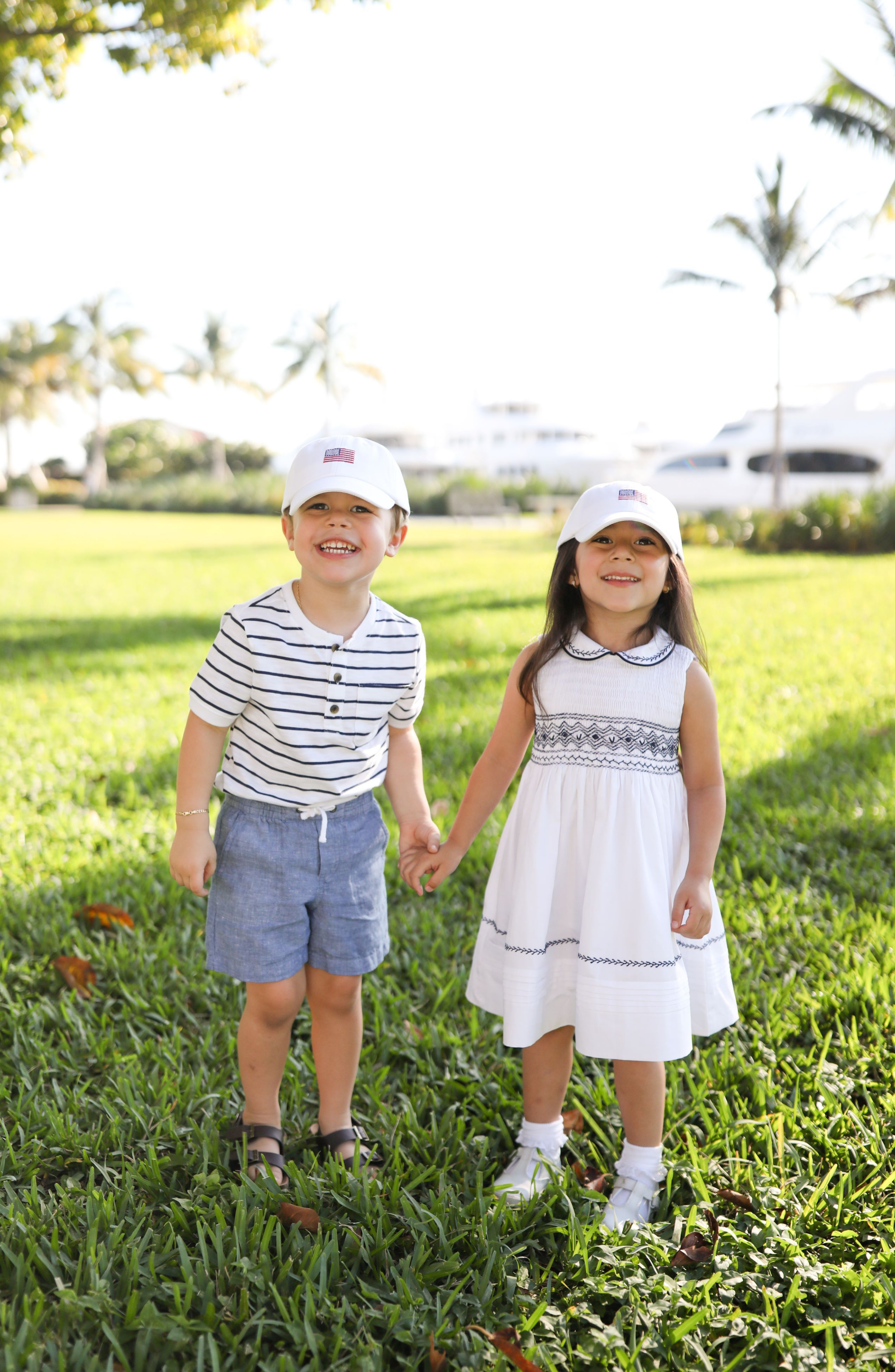 American Flag Baseball Hat (boys)