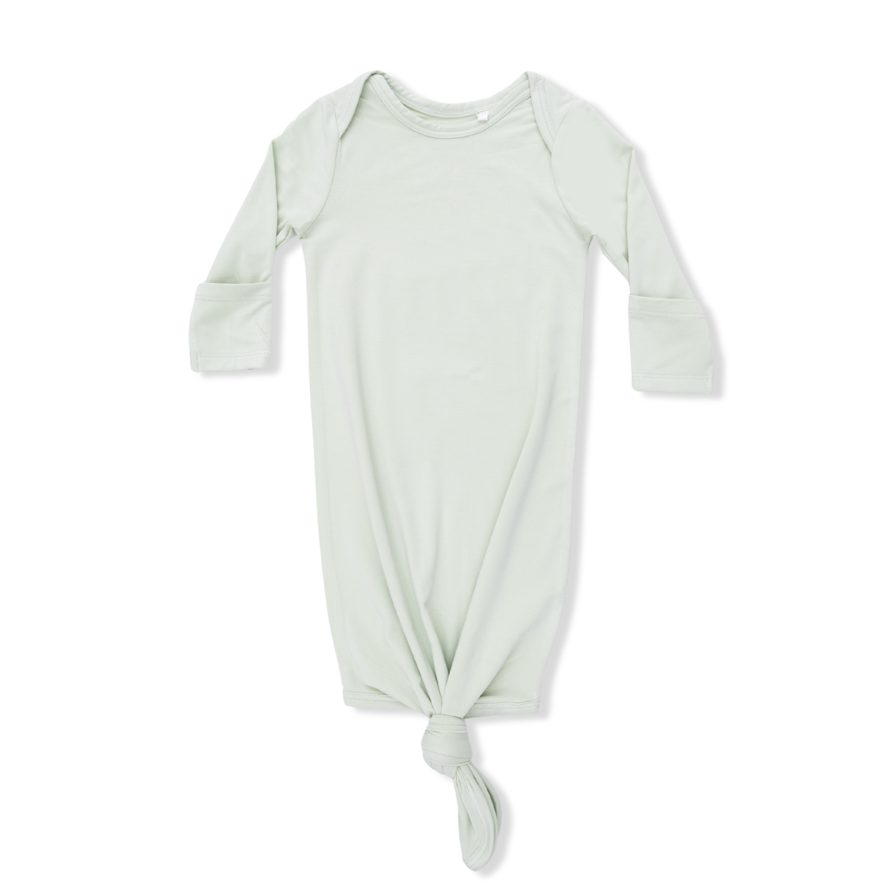 Solid Bok Choy - Knotted Gown And Beanie Hat