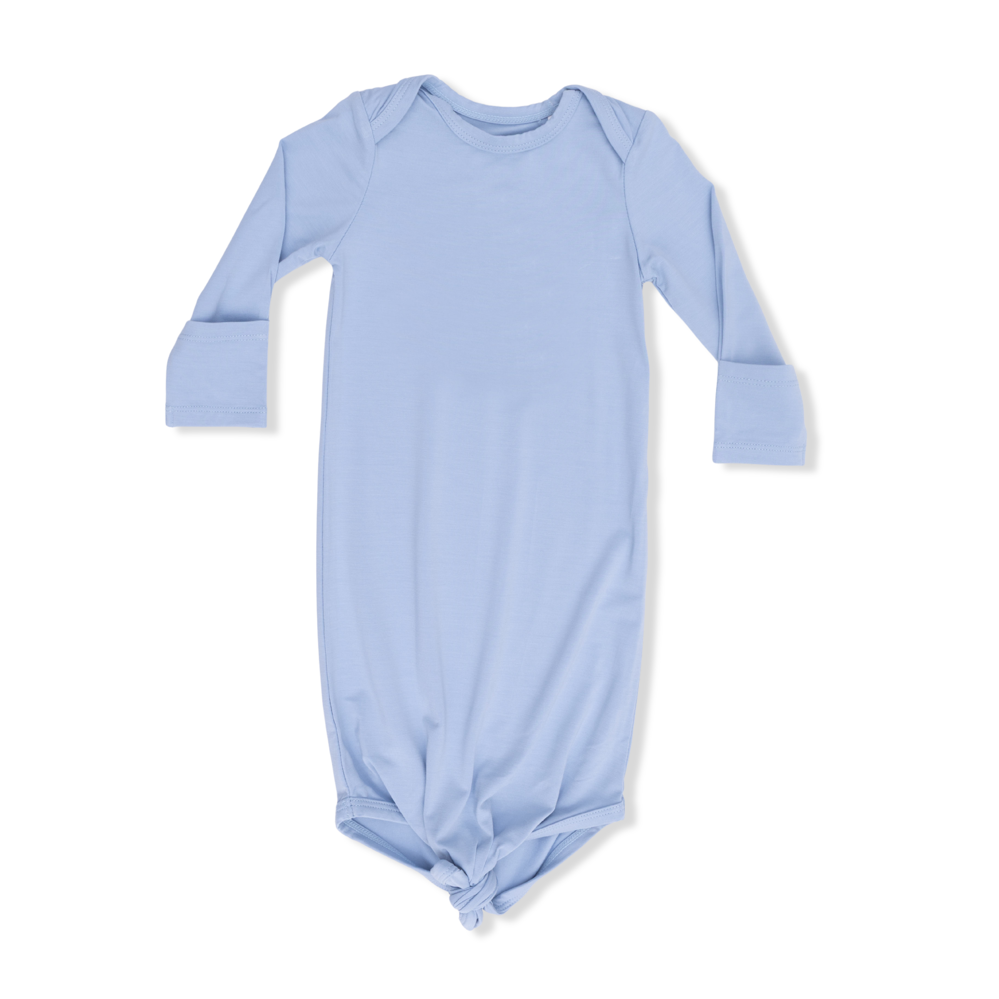 Solid Blue Fog - Knotted Gown And Hat