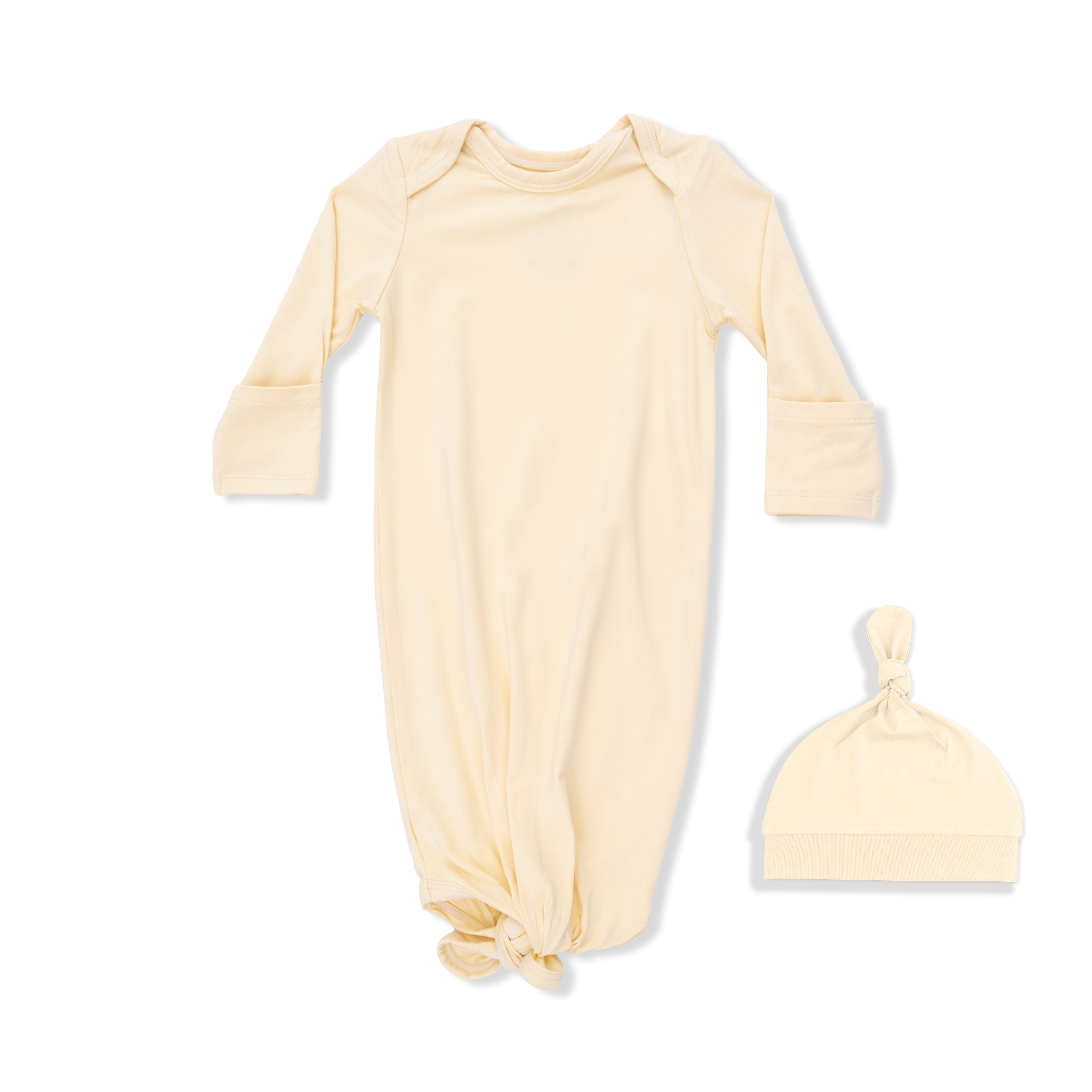 Solid Italian Straw - Knotted Gown And Hat