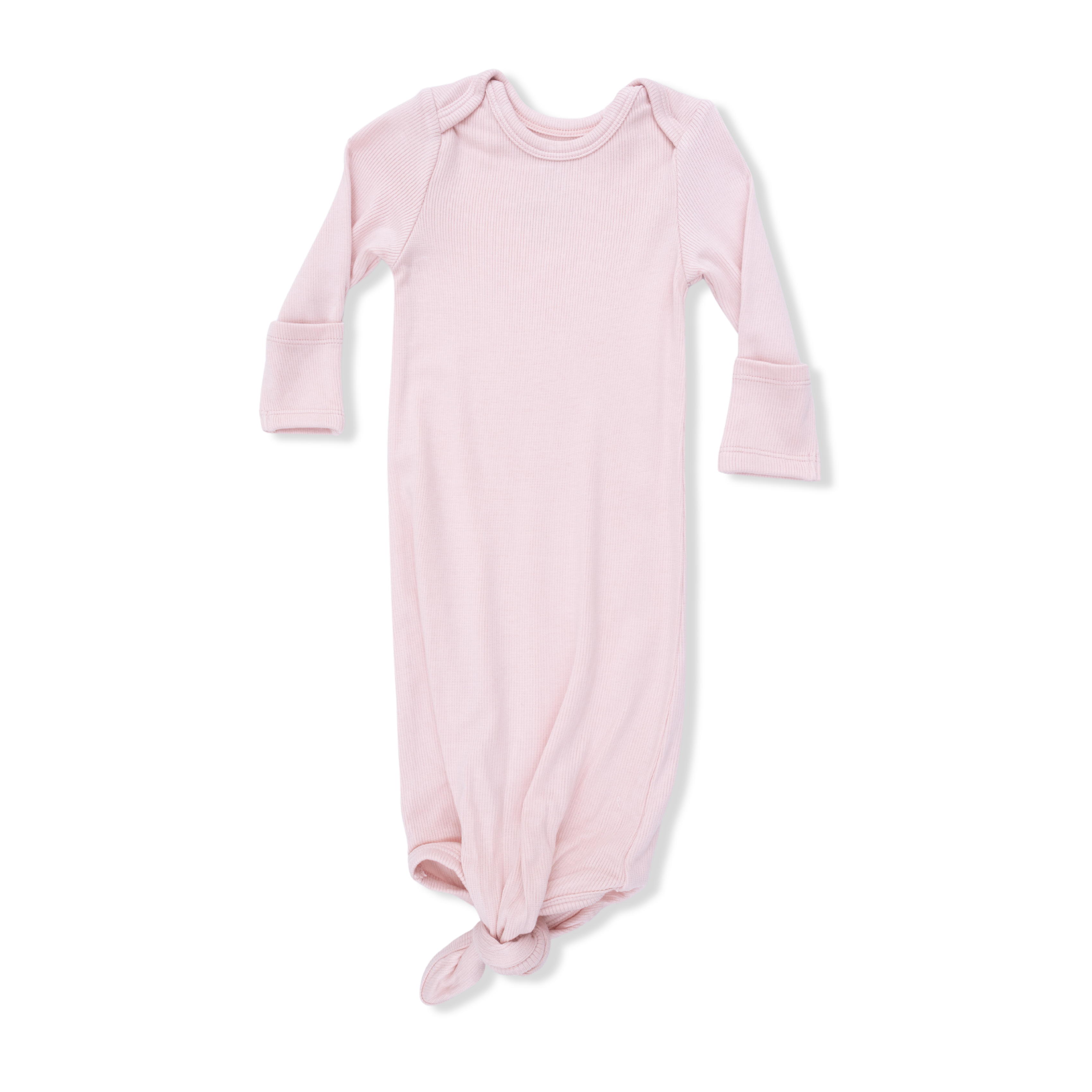 Solid Veiled Pink - Knotted Gown And Hat