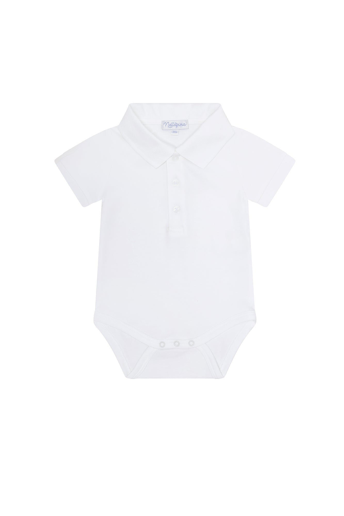 White Boy Short Sleeve Onesie