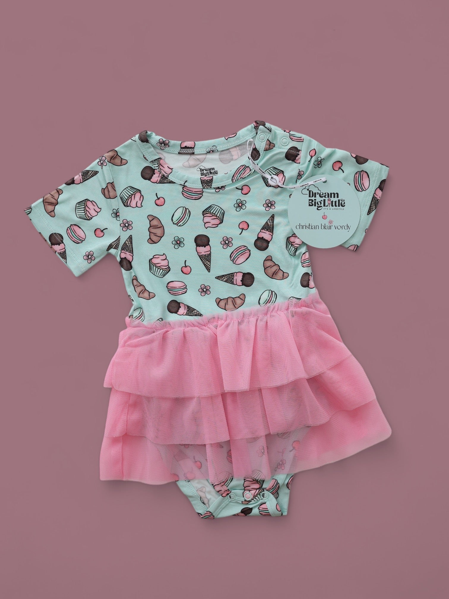 Exclusive Berry Cute Bakery Dream Tutu Bodysuit Dress