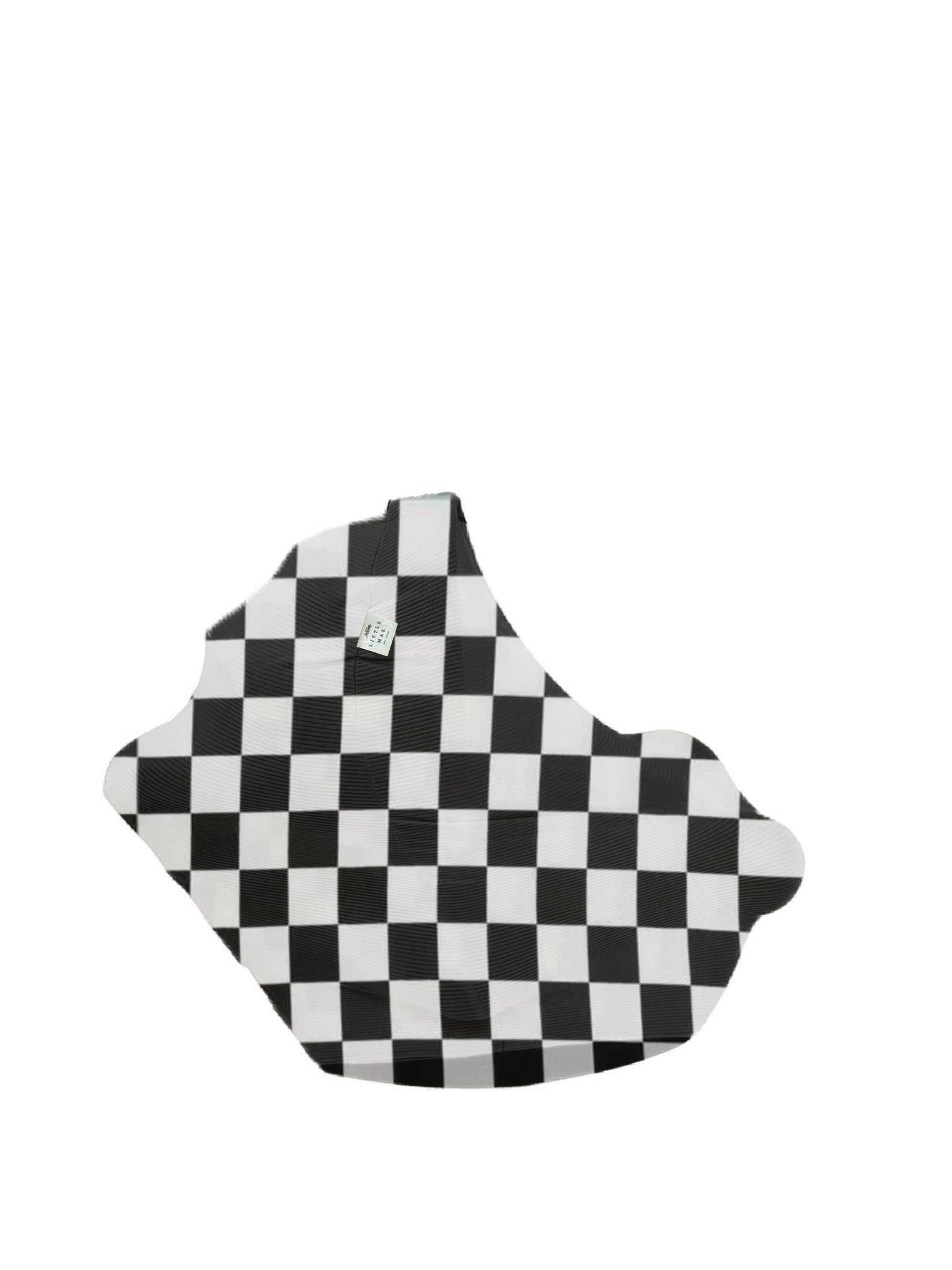 Race Black & White Checkered Carseat Cover