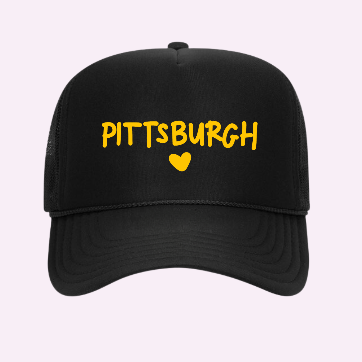 I Love Pittsburgh ♡ Printed Trucker Hat