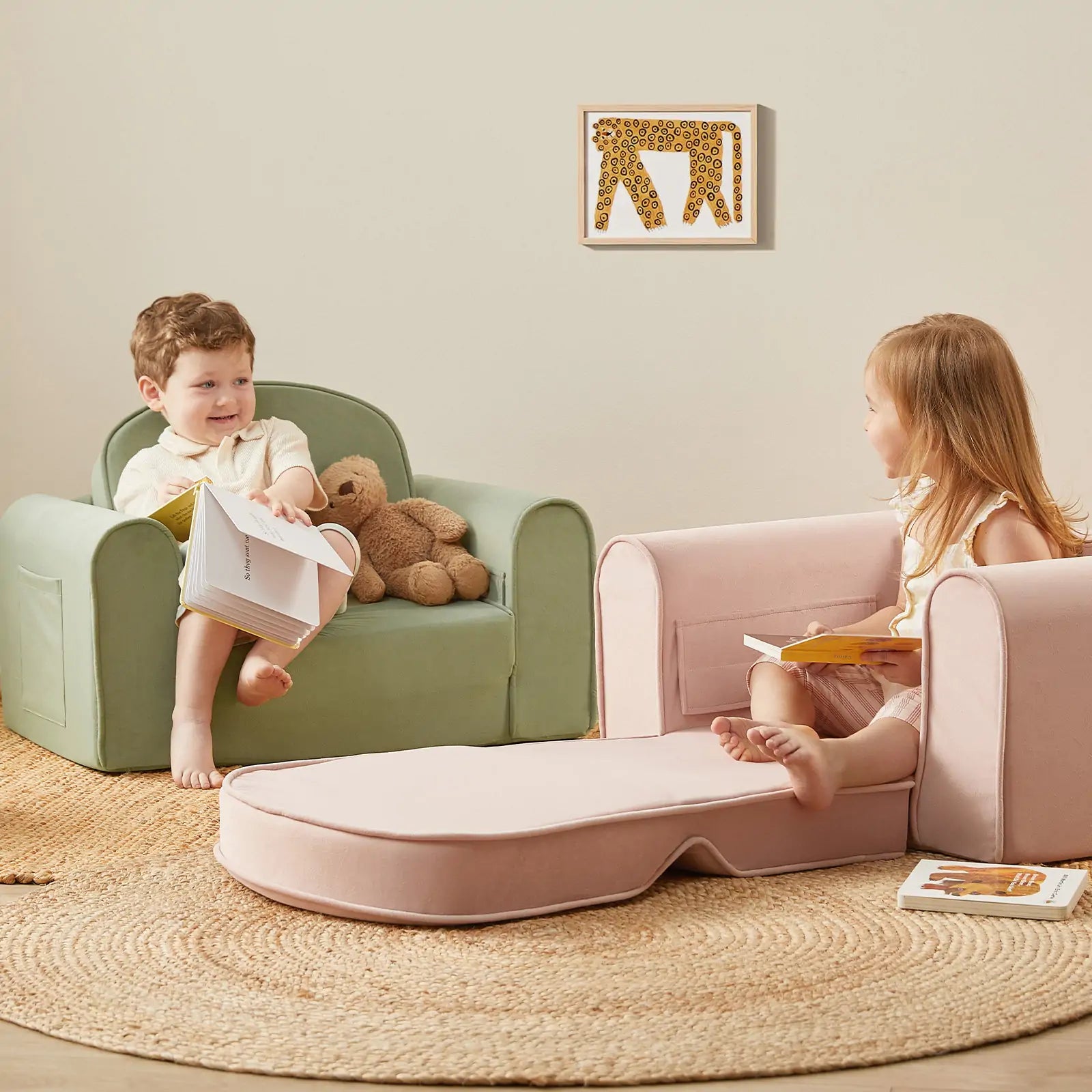 Tiny Land® Gentlesnug Kid Chair - Sage