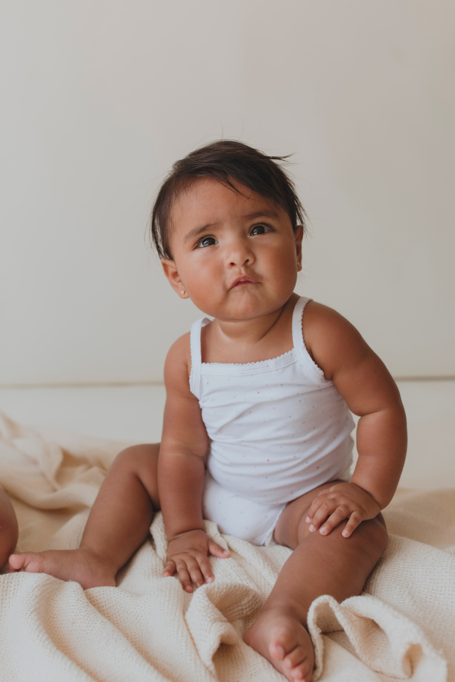 Baby Girl Sleeveless 4pc Onesie Set