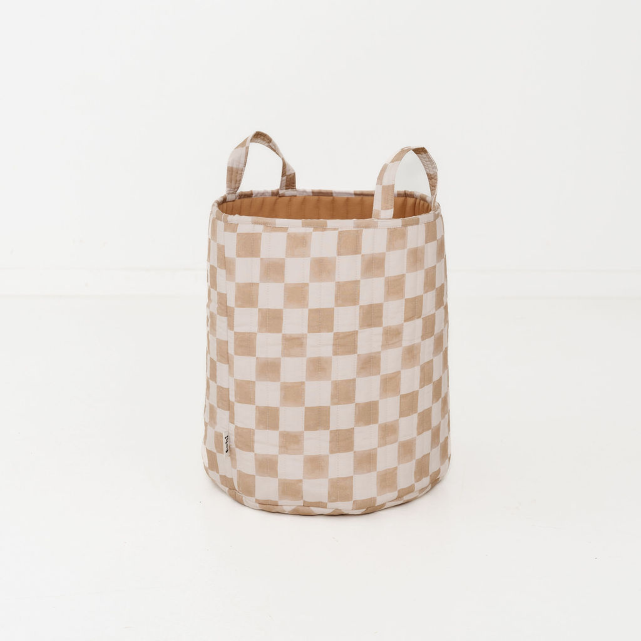 Checker Toffee Storage Basket