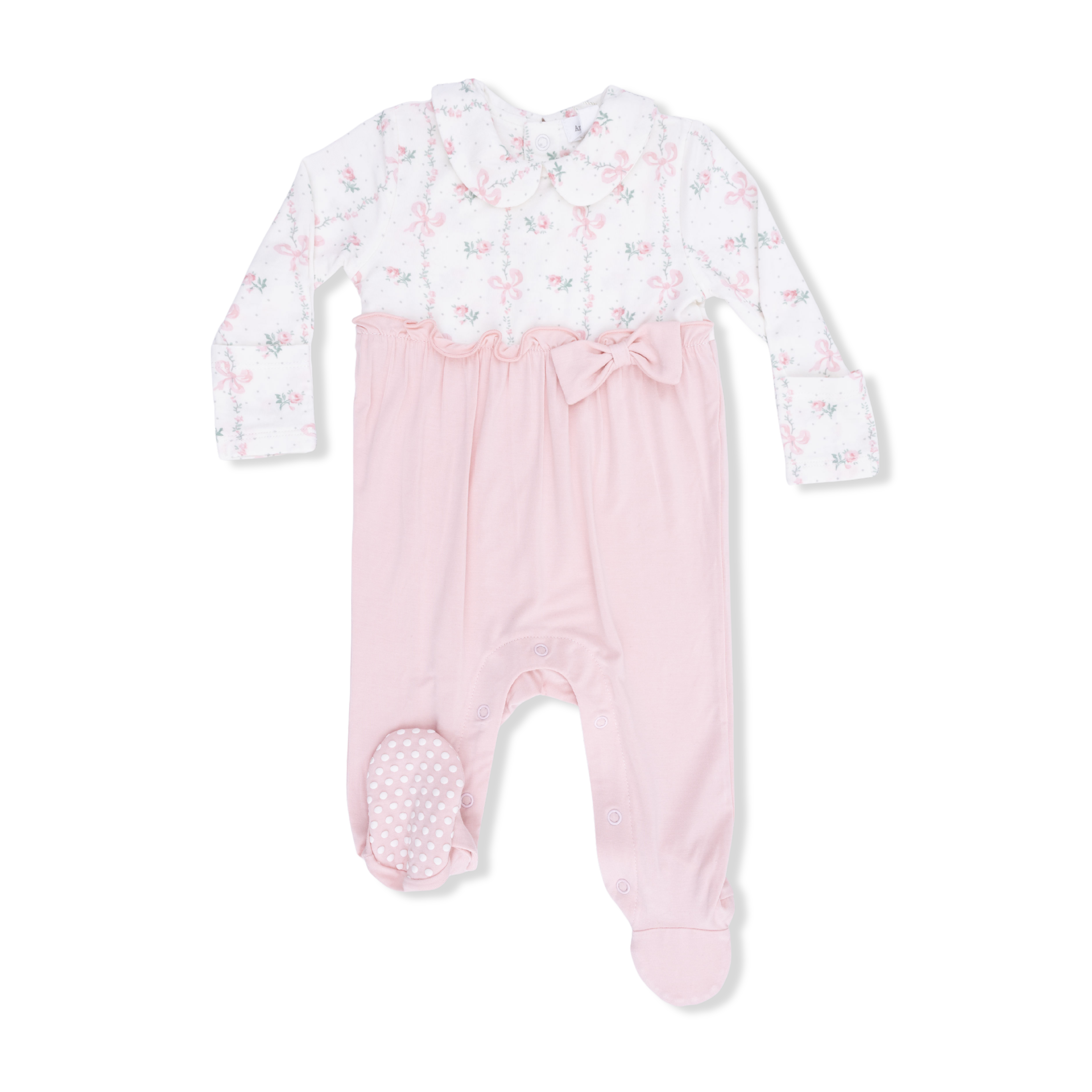 Dainty Buds And Bows - Bow Footie