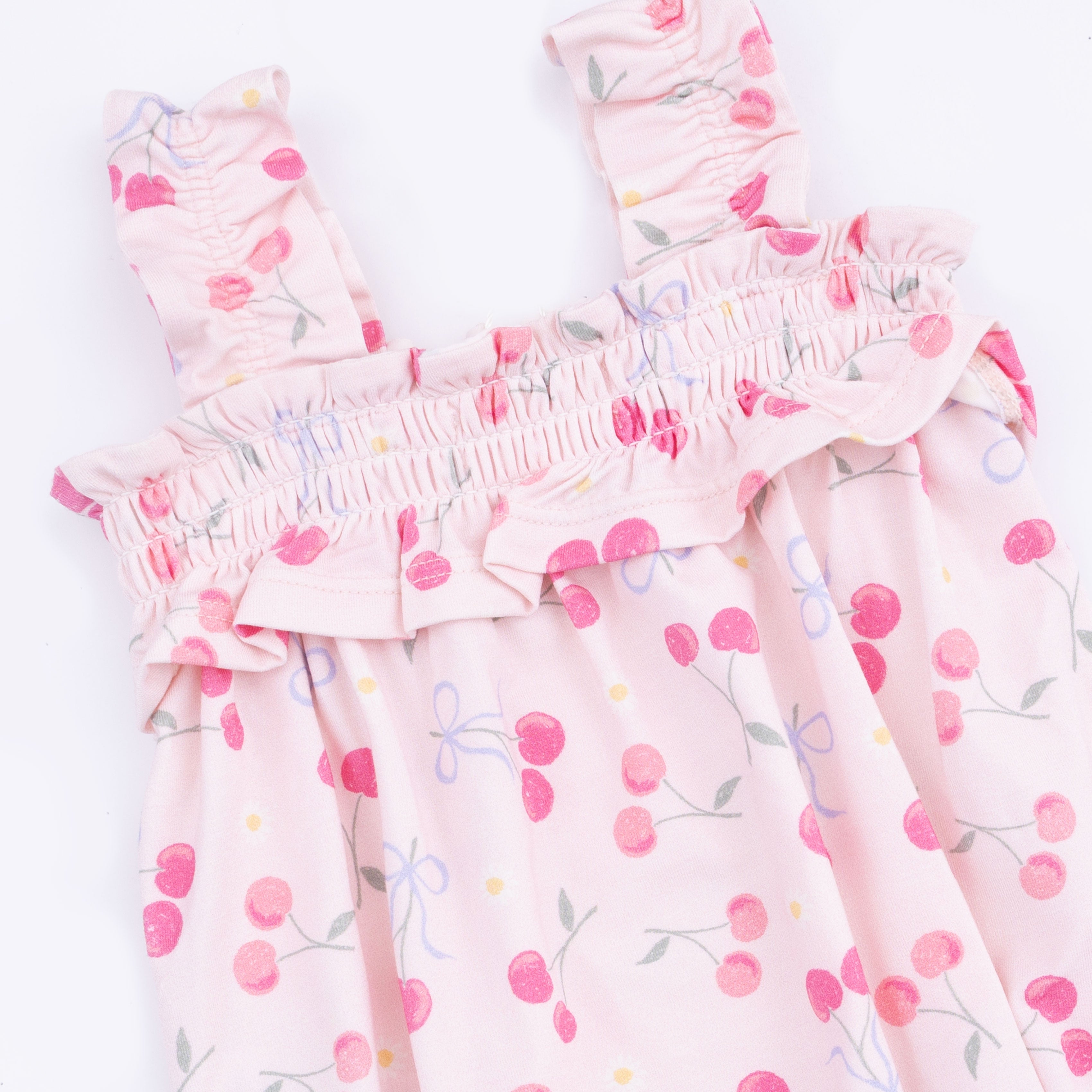 Sweet Bow Cherries - Ruffly Strap Bubble