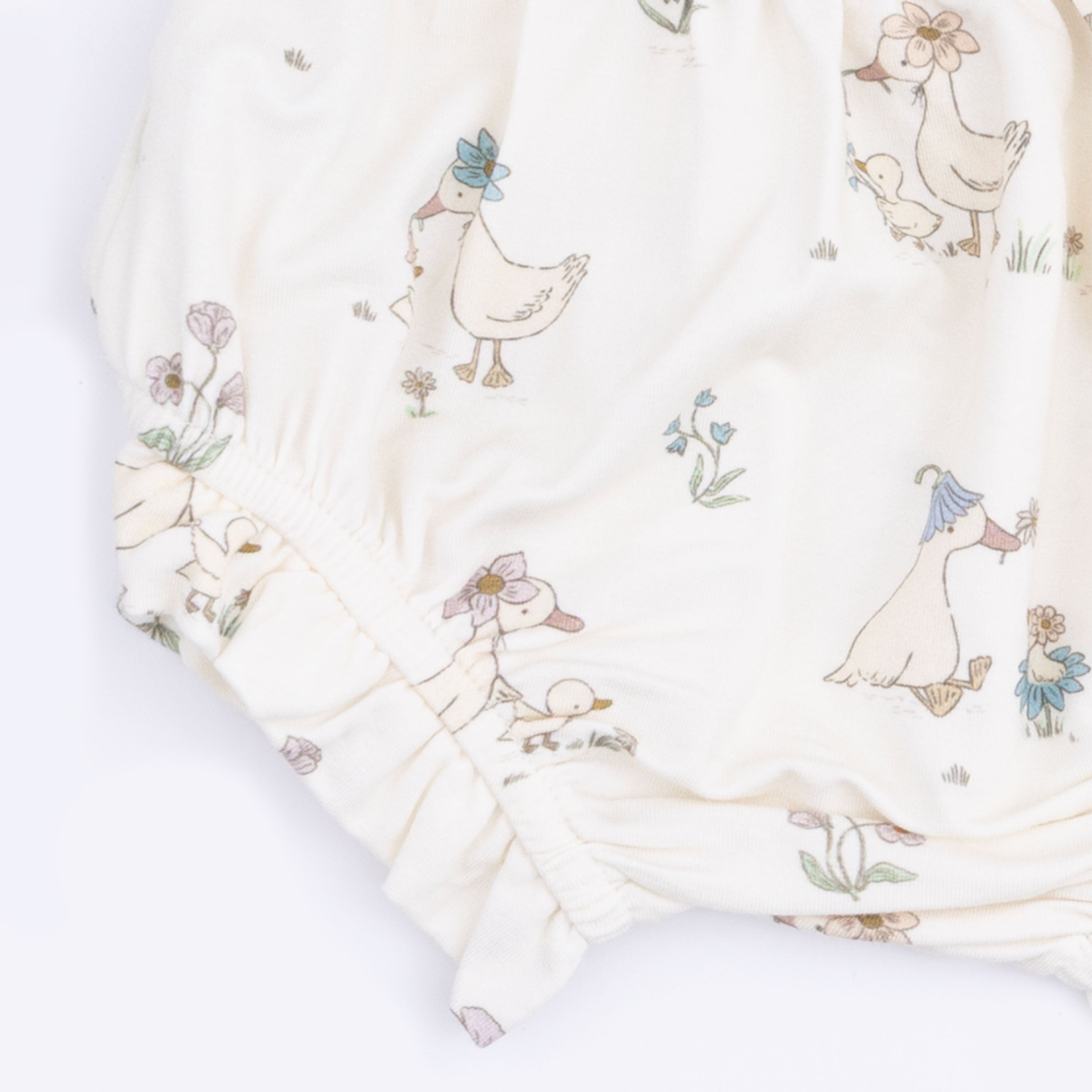 Flower Ducklings - Smocked Dress Set With Headband