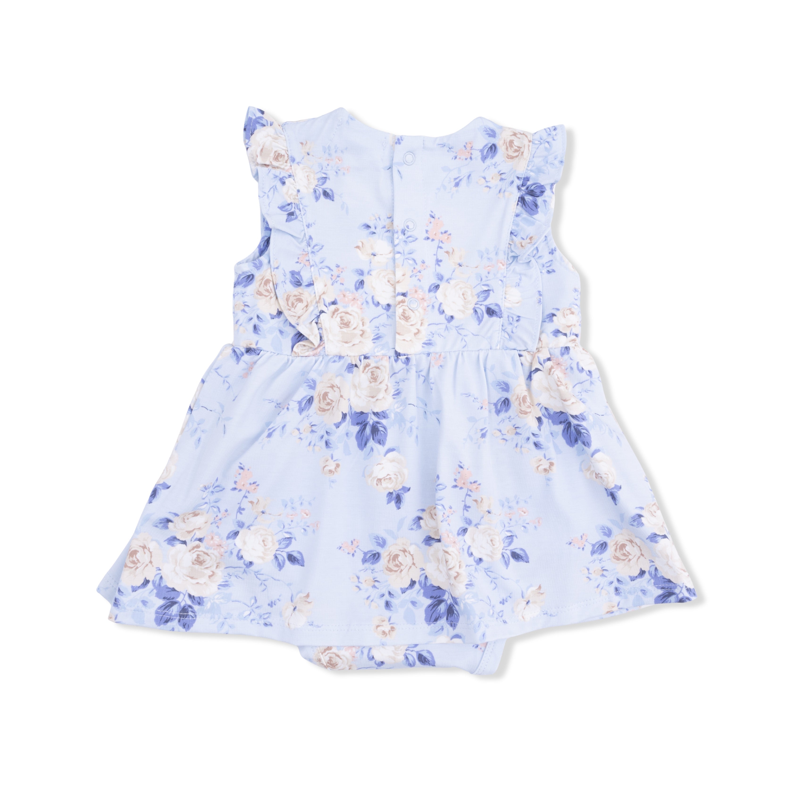 Ashley Rose Floral - Ruffle Bodysuit Dress
