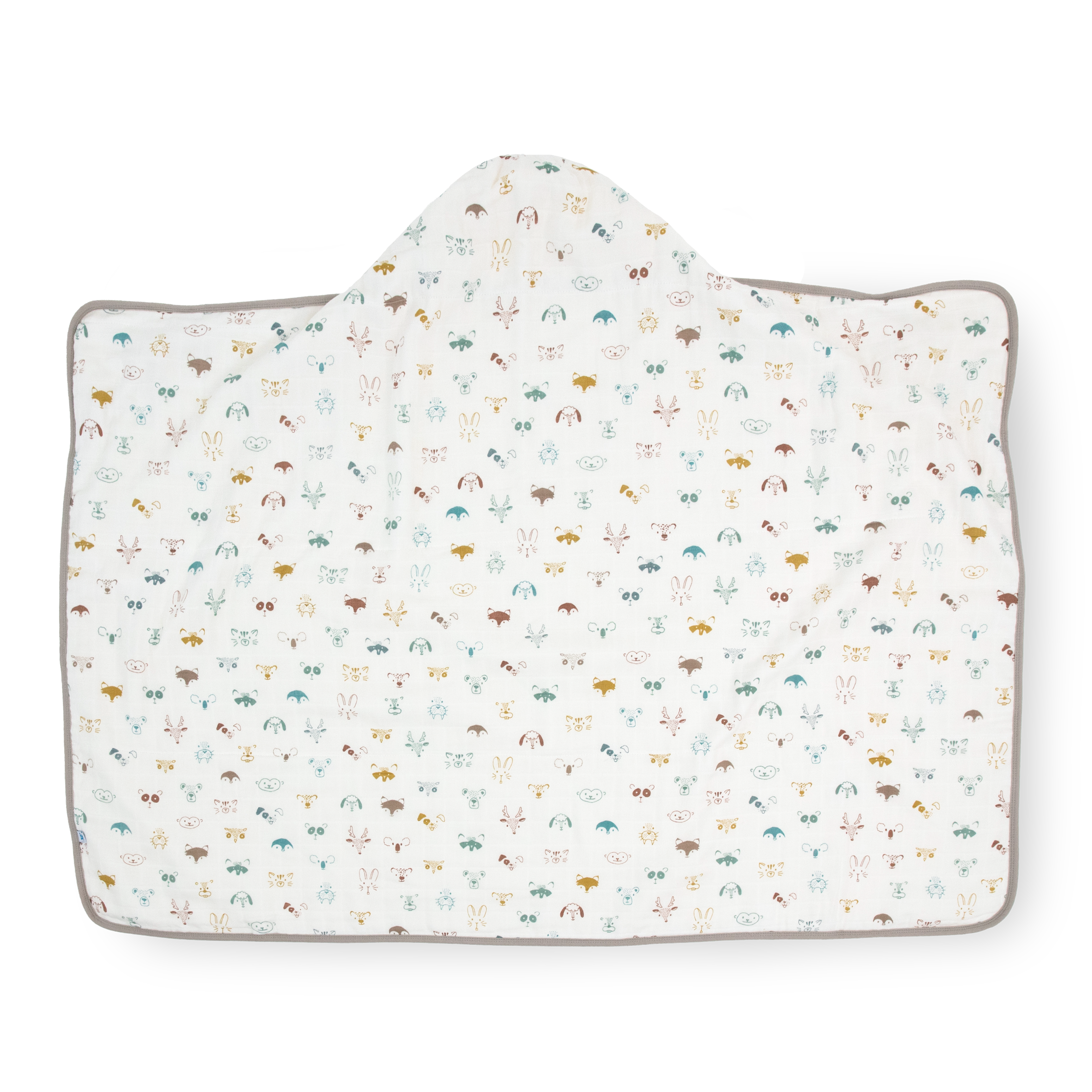 Toddler Hooded Towel - Animal Crowd