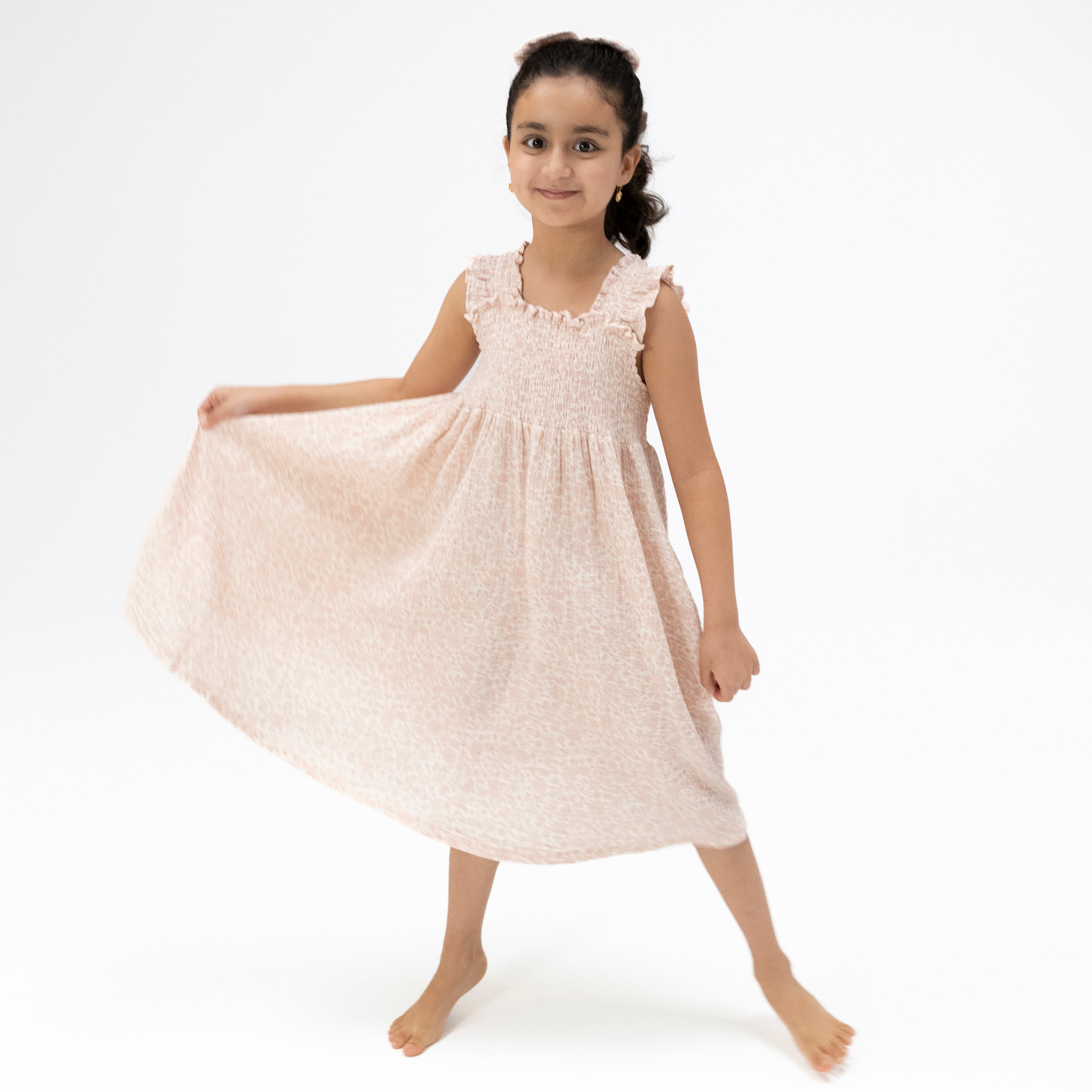 Harper Floral - Smocked Sundress With Bloomer